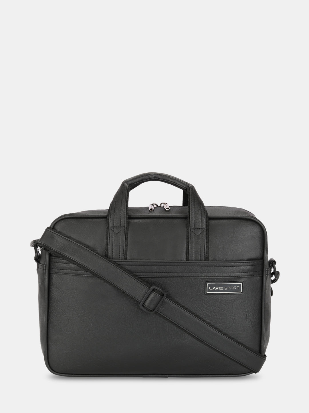 Lavie Sport 1 Compartment Director Unisex Laptop briefcase Bag Black