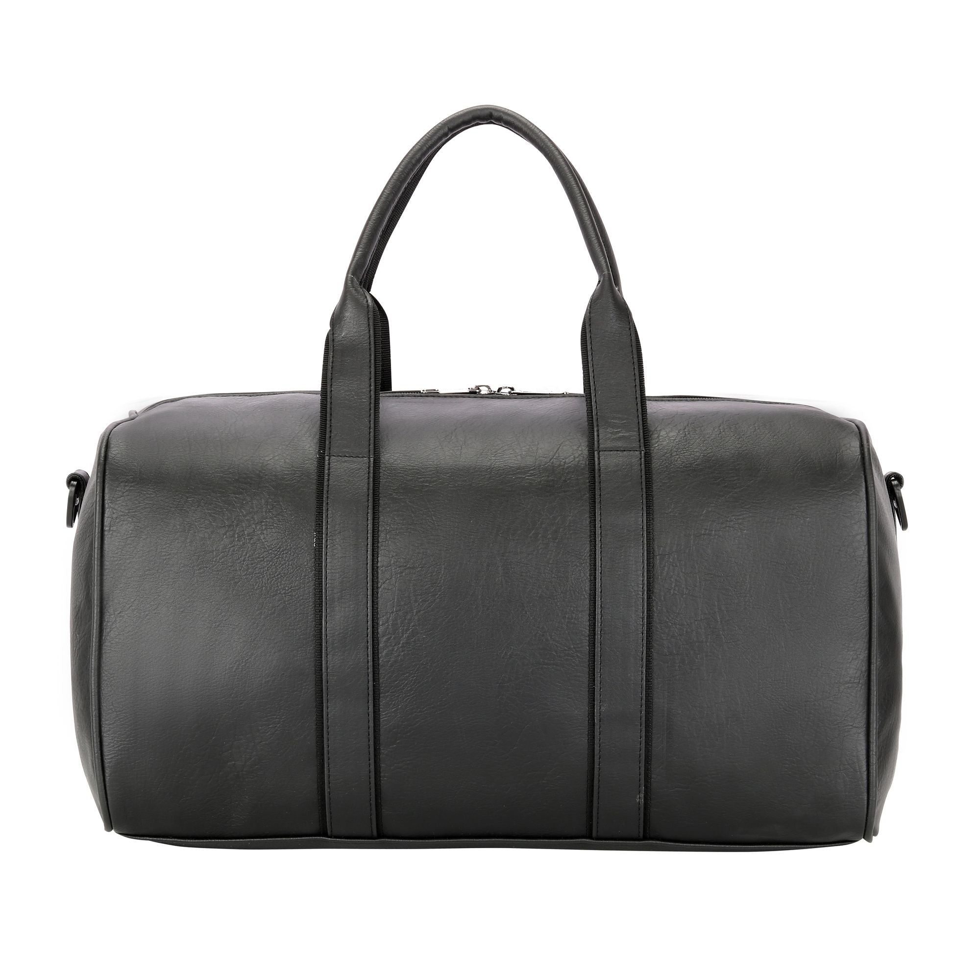 Pilot Synthetic Leather Duffle Bag Black