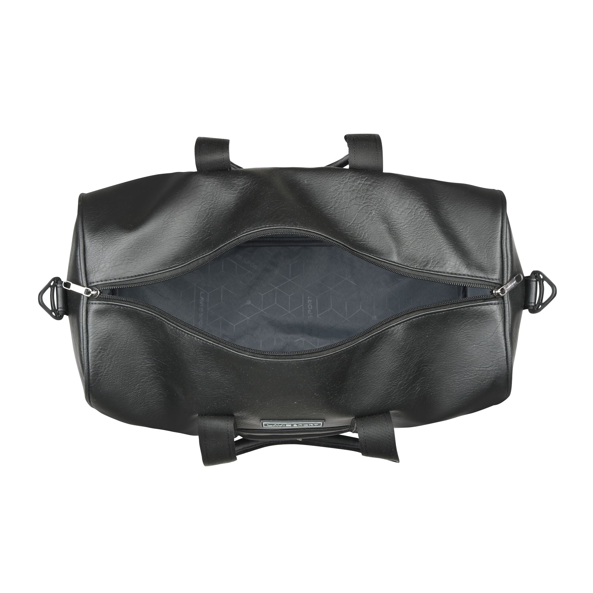 Pilot Synthetic Leather Duffle Bag Black