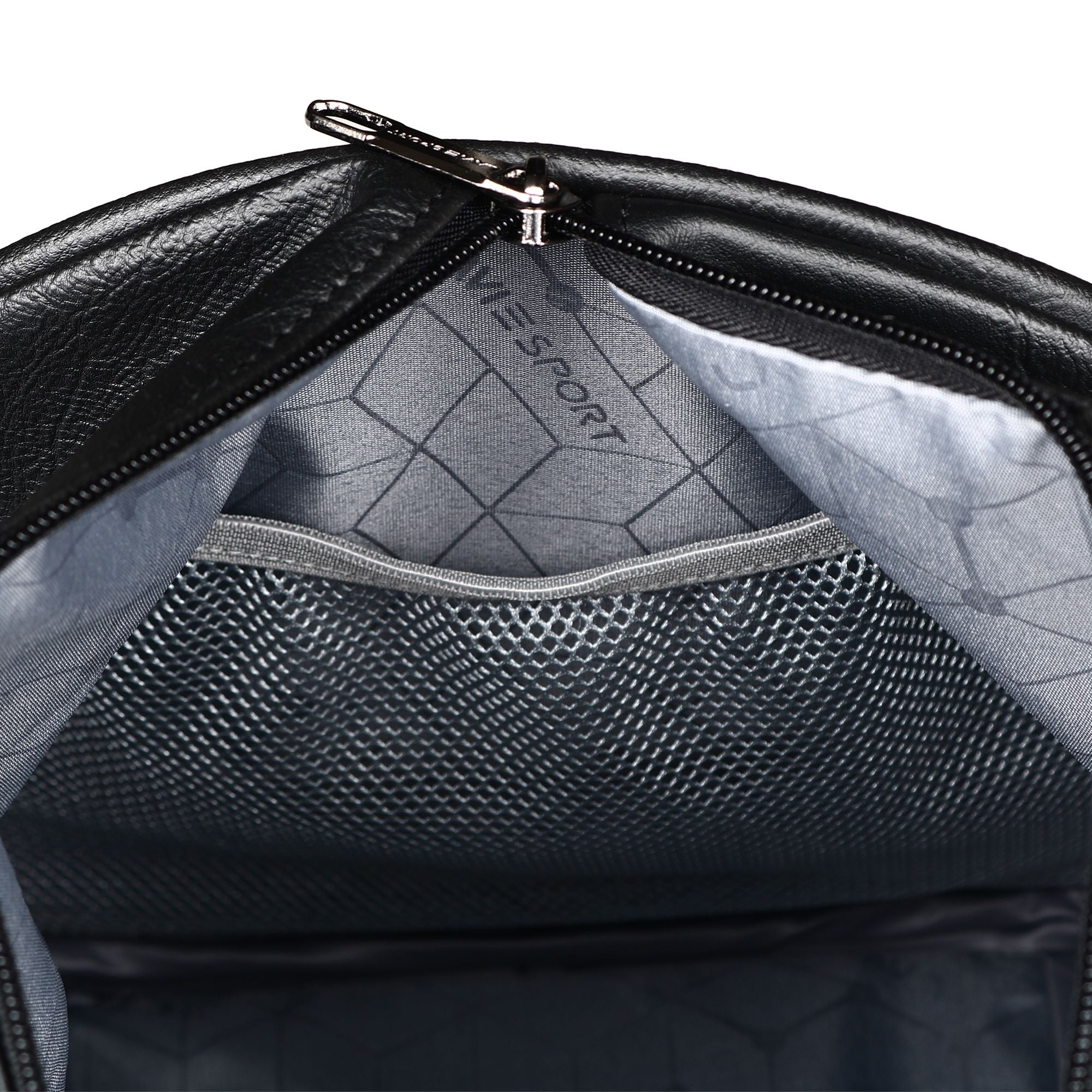 Pilot Synthetic Leather Duffle Bag Black