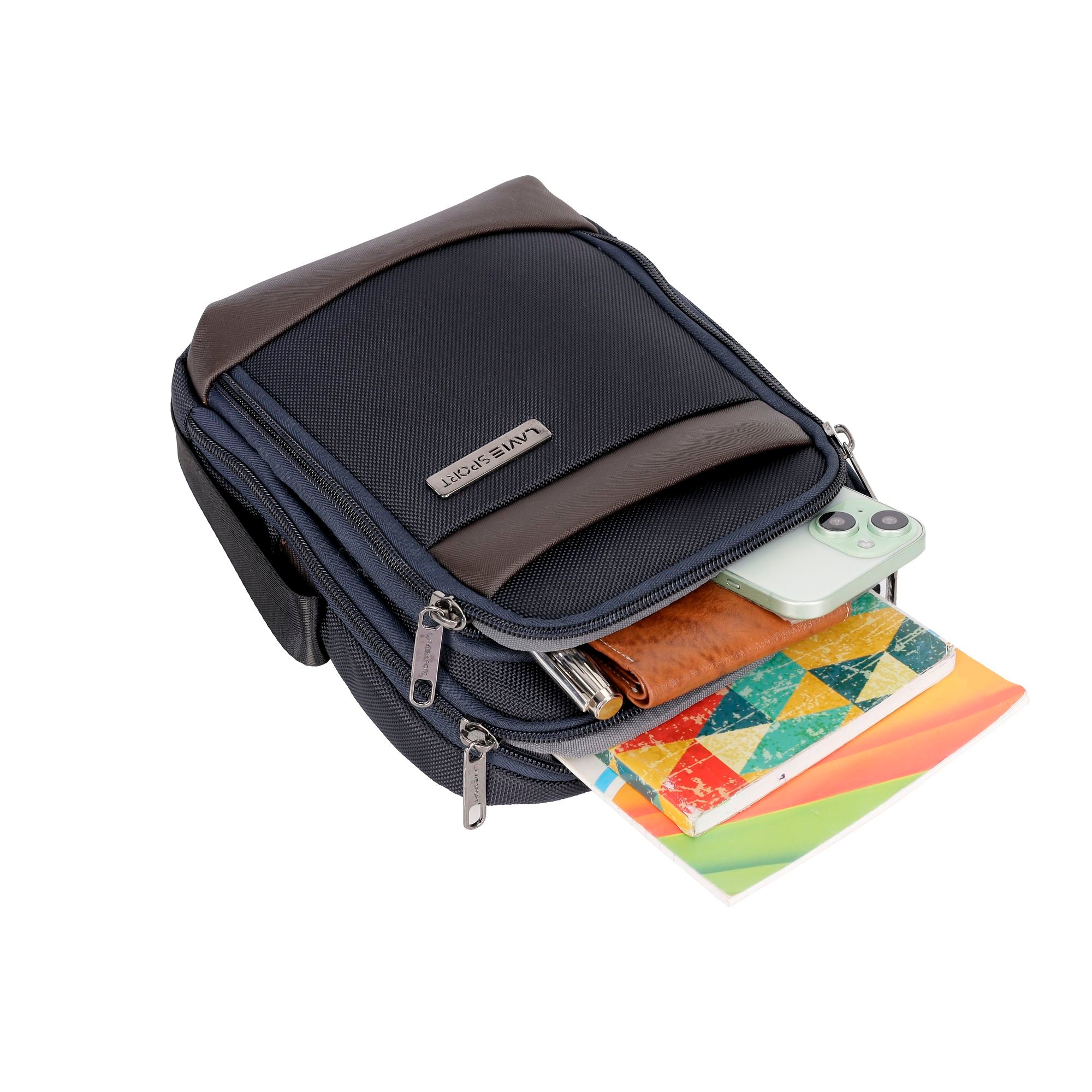 Athos Sling Bag Crossbody Charcoal Blue
