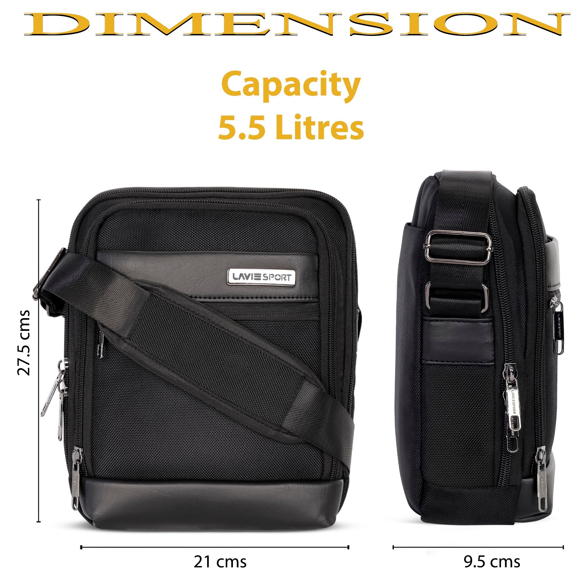 Athos Sling Bag Crossbody Black