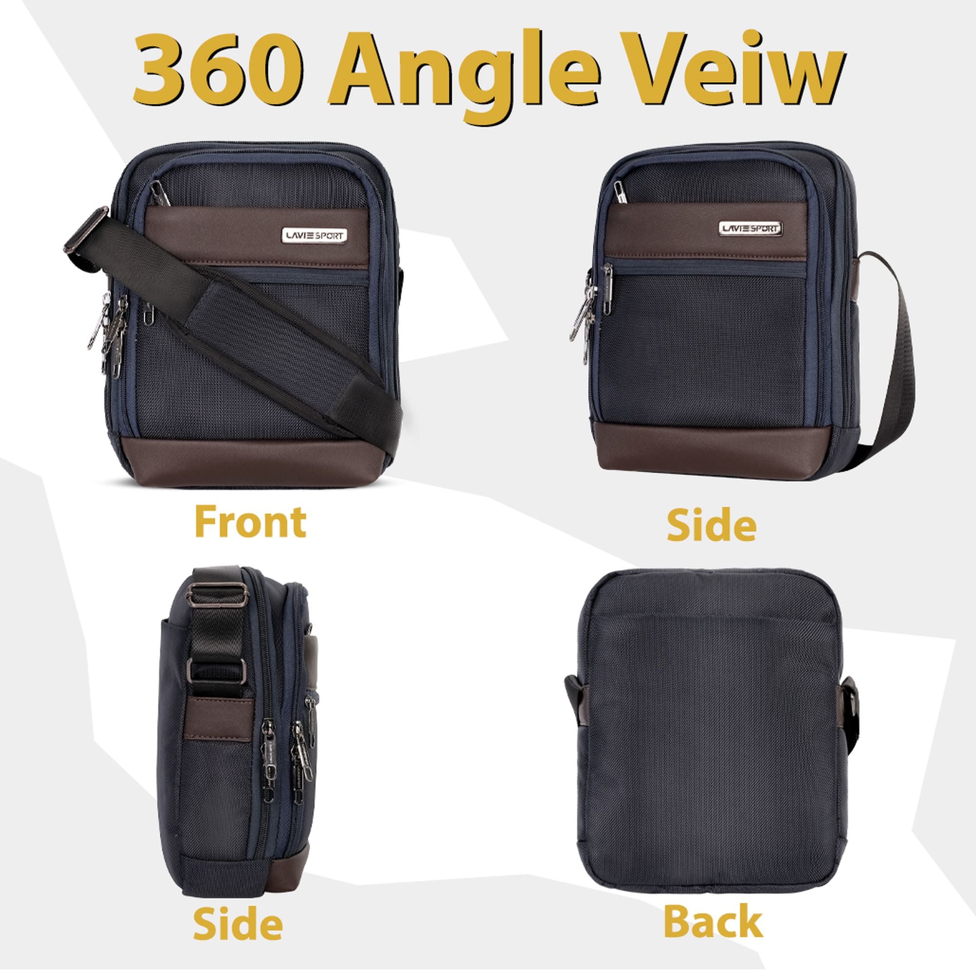 Athos Sling Bag Crossbody Charcoal Blue