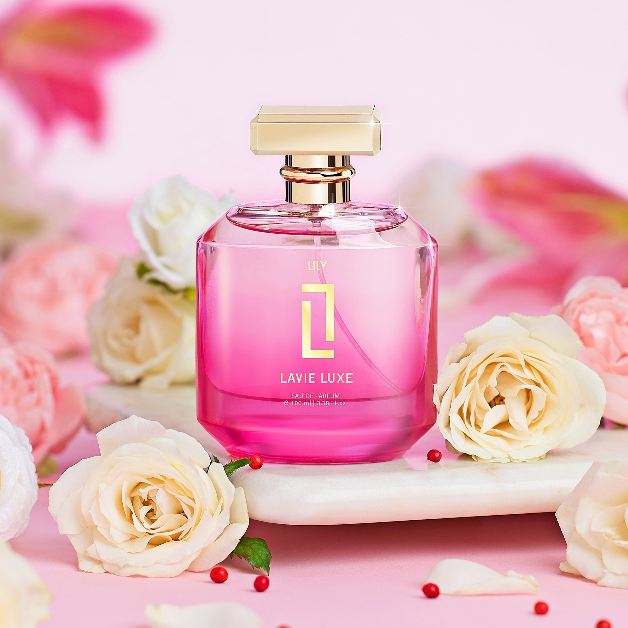 Lily Luxury Woman Eau De Parfum 100 ml ǀ Perfume with scents Lily, Rose & Spicy -