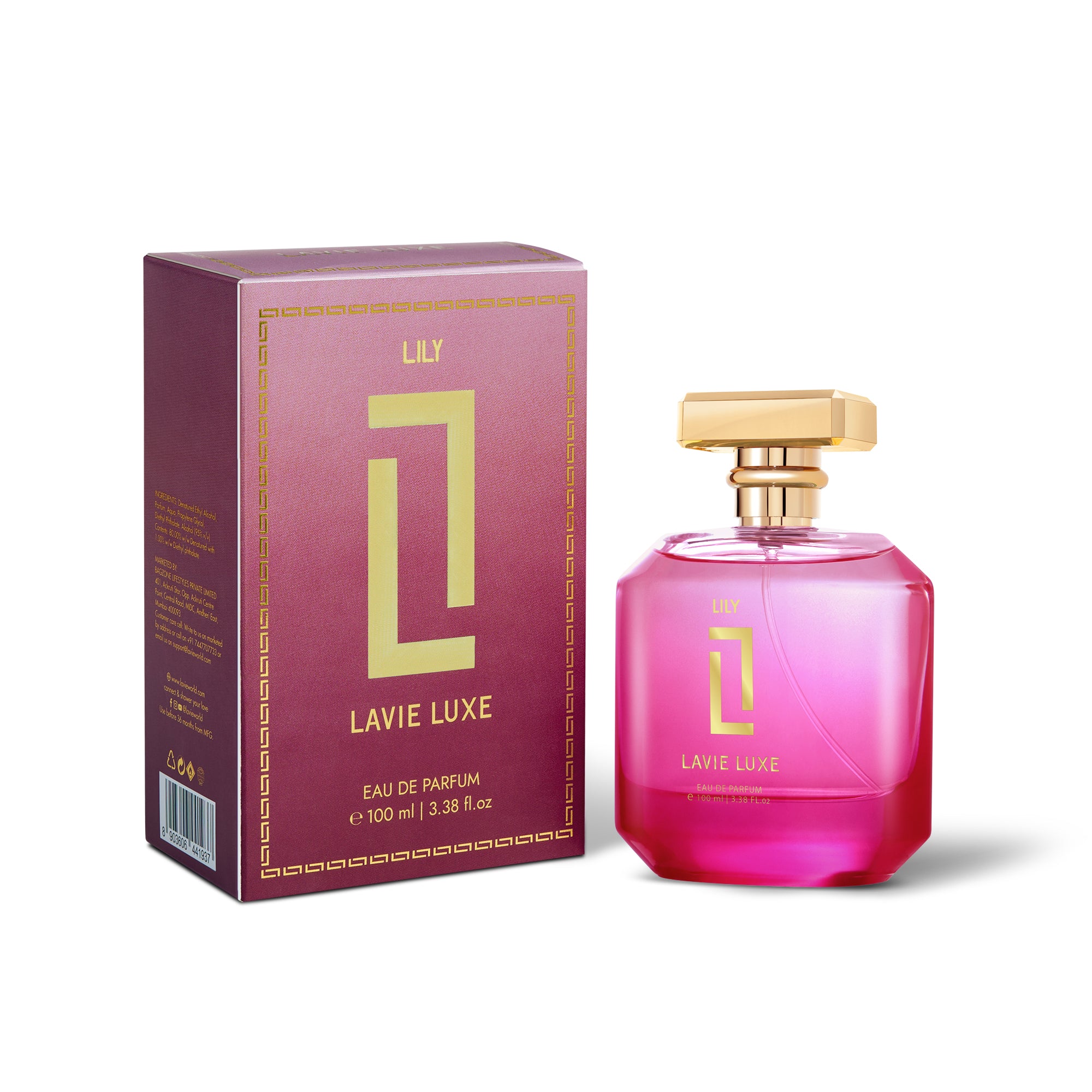 Lily Luxury Woman Eau De Parfum 100 ml ǀ Perfume with scents Lily, Rose & Spicy -