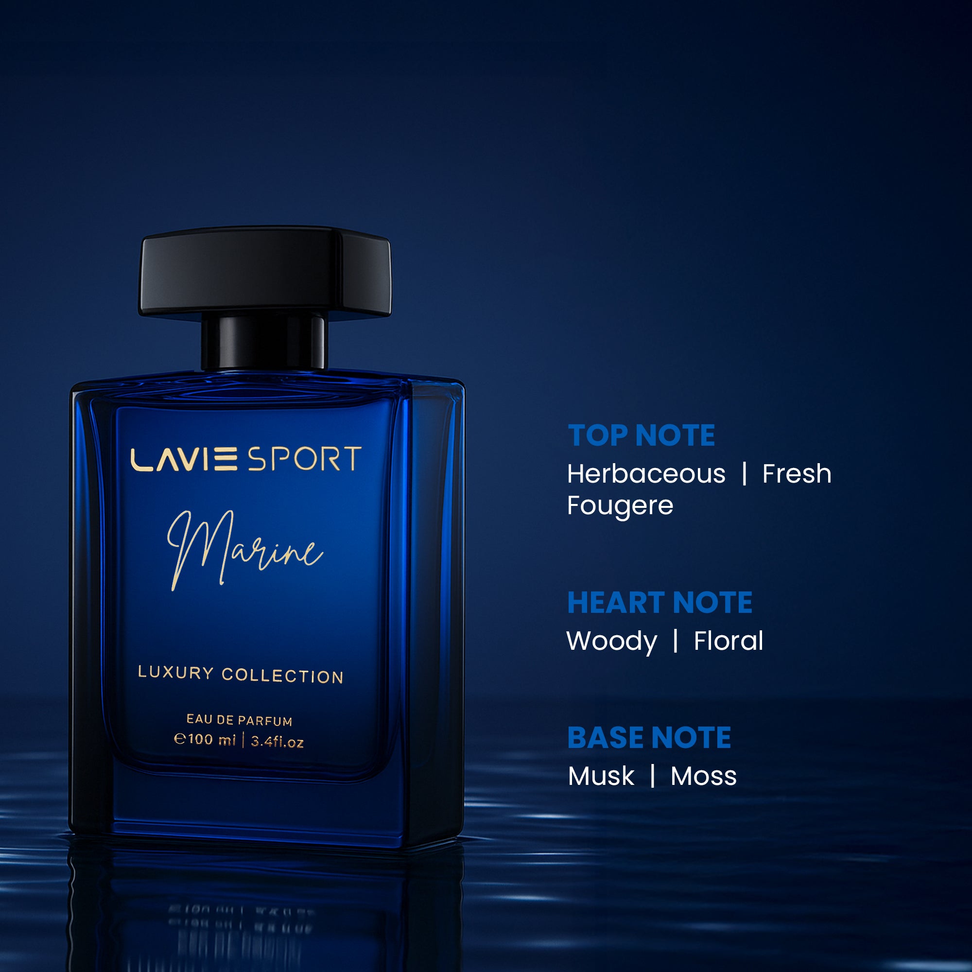 Lavie Sport Marine Men Eau De Parfum|Luxury Collection 100ml Perfume