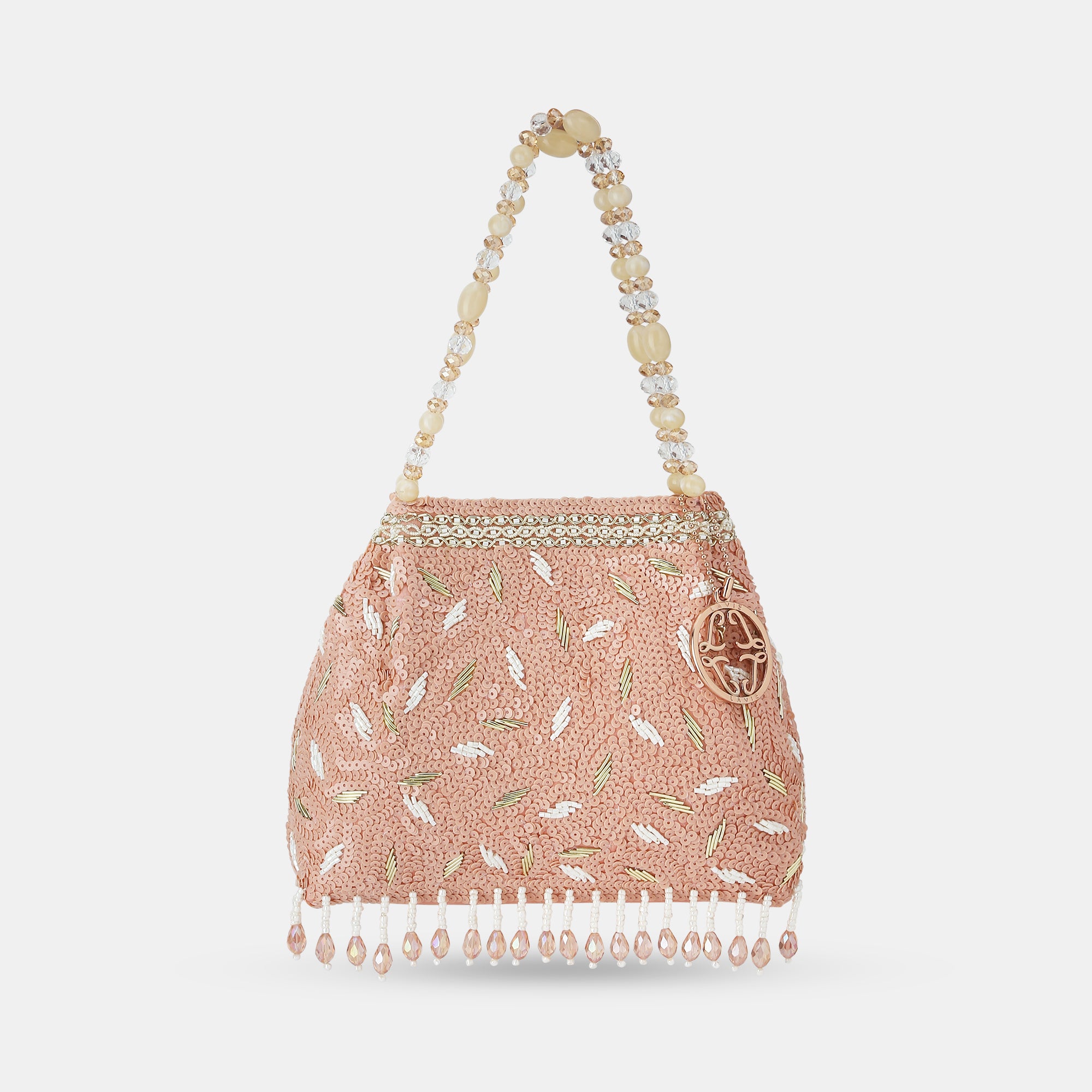 Lavie Luxe Crown Rose Gold Medium Women's Potli