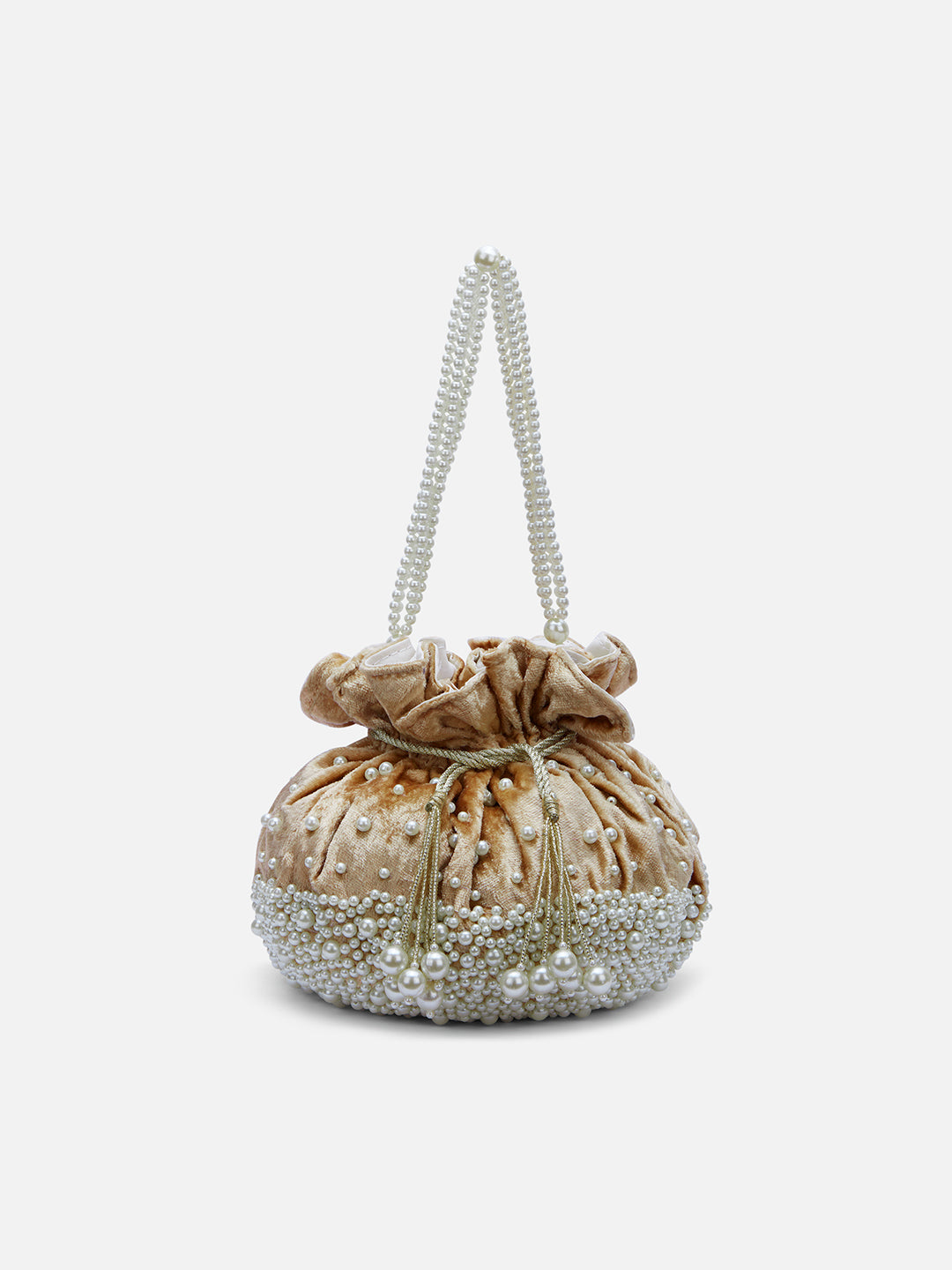 Lowell Beads Large Gold Potli