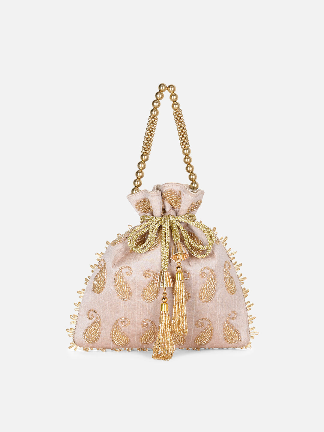 Ely Paisley Embellished Medium Potli