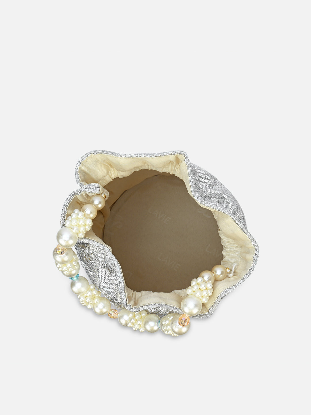 Bisbee Pearl Handle medium Potli Silver