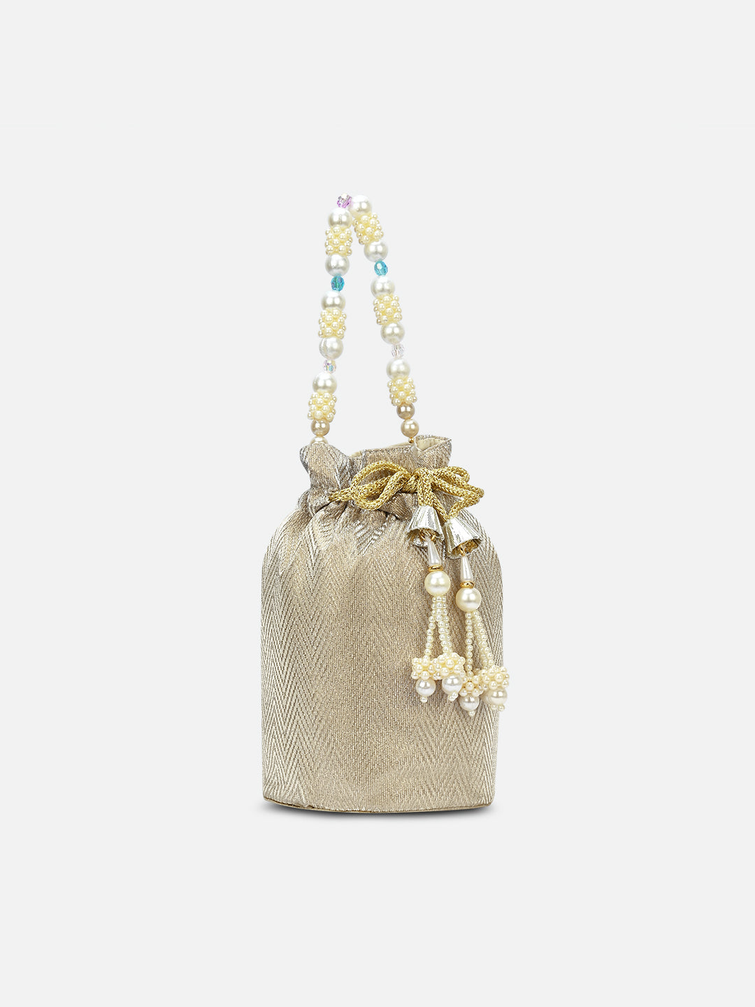 Bisbee Pearl Handle medium Potli Lt Gold