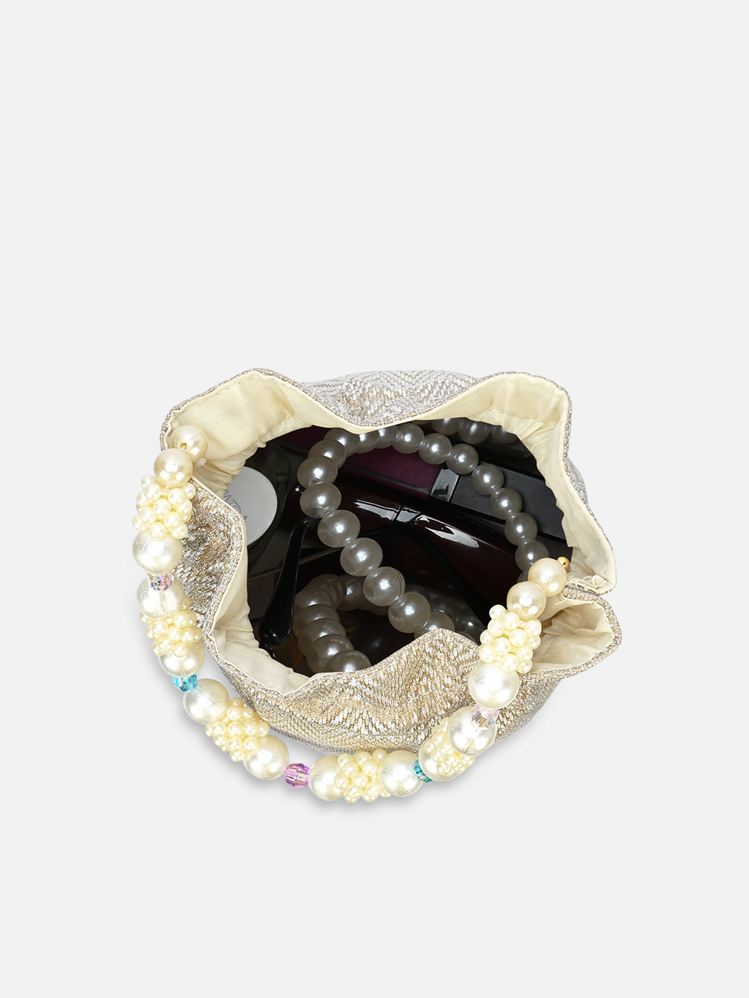 Bisbee Pearl Handle medium Potli Lt Gold