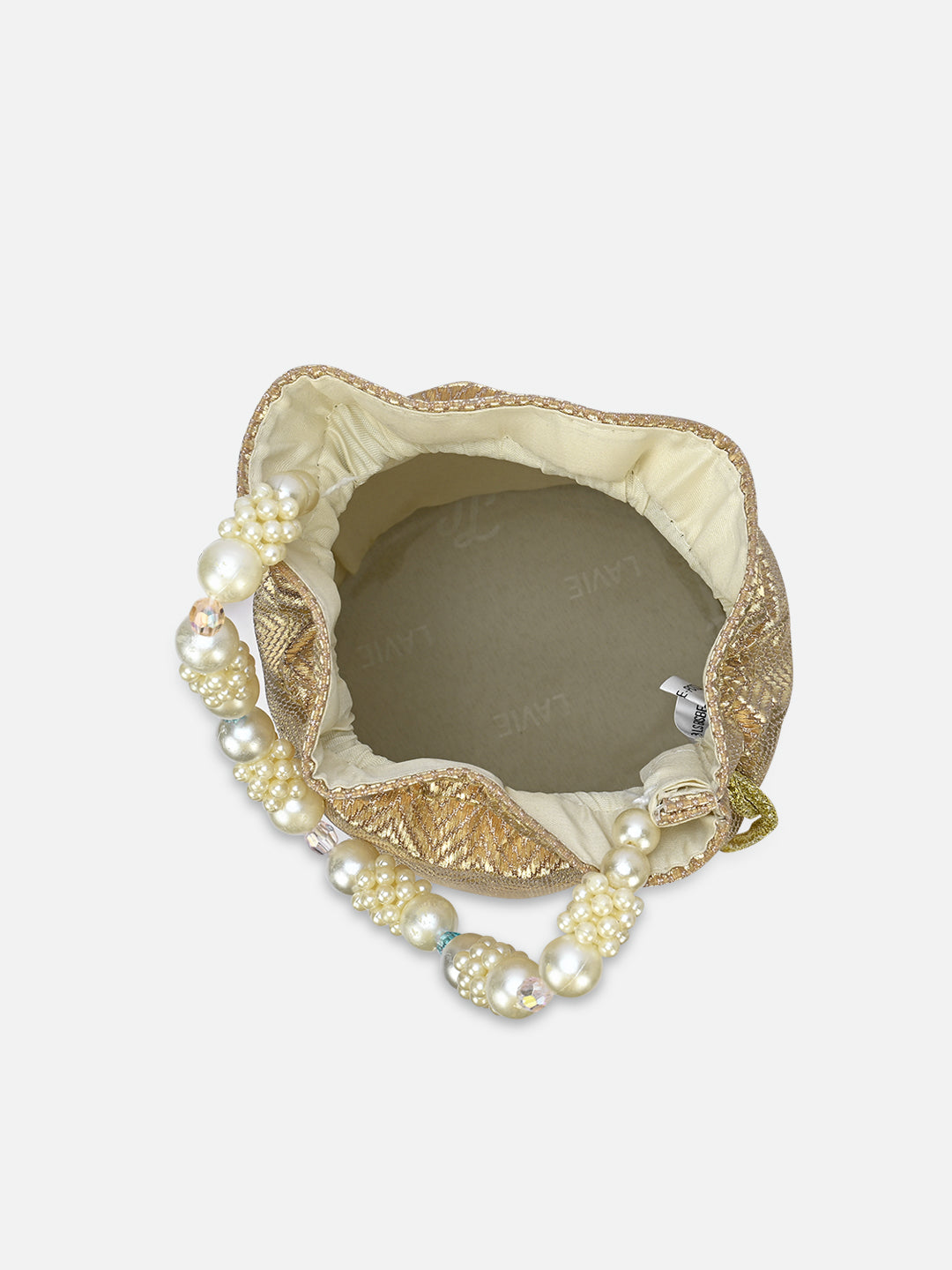 Bisbee Pearl Handle medium Potli Dk Gold