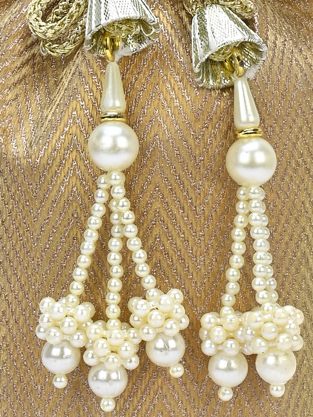 Bisbee Pearl Handle medium Potli Dk Gold