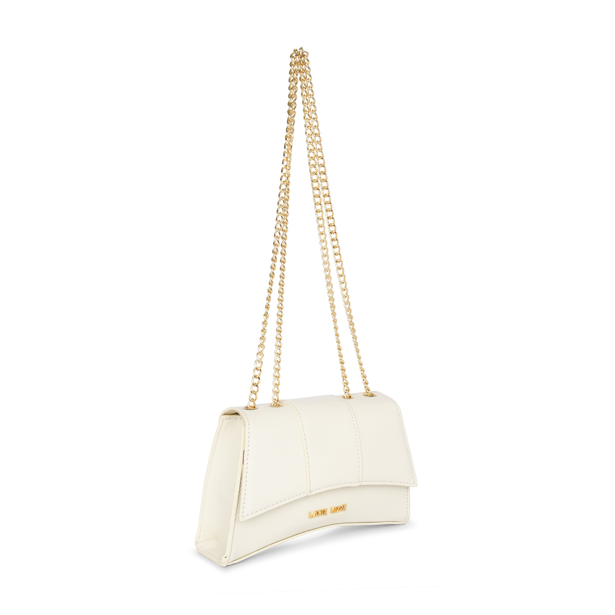 Lavie Luxe Off White Small Women's Bub Girl's Flap Mini Sling Bag