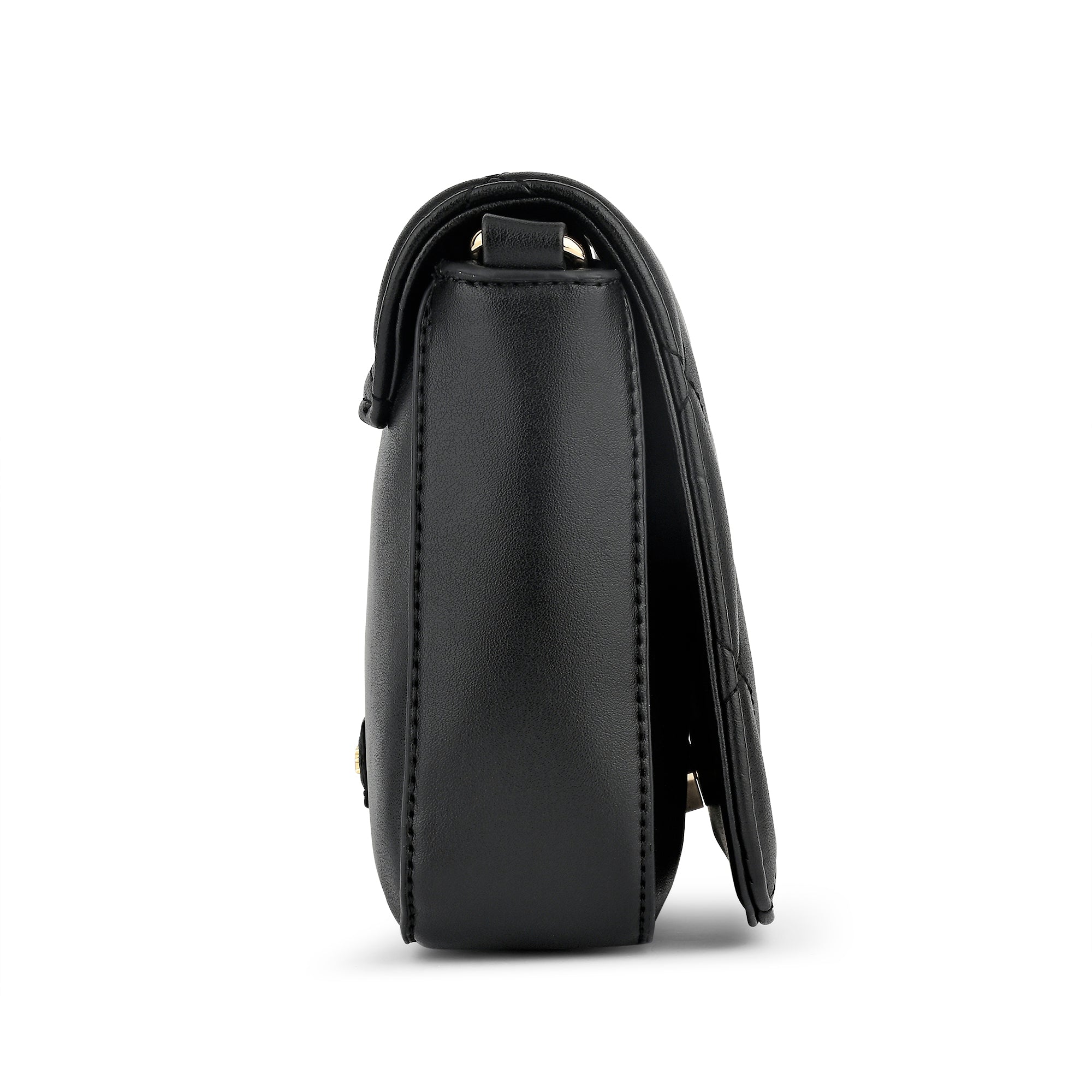 Lavie Luxe Black Small Women's Carol Flap Sling Bag
