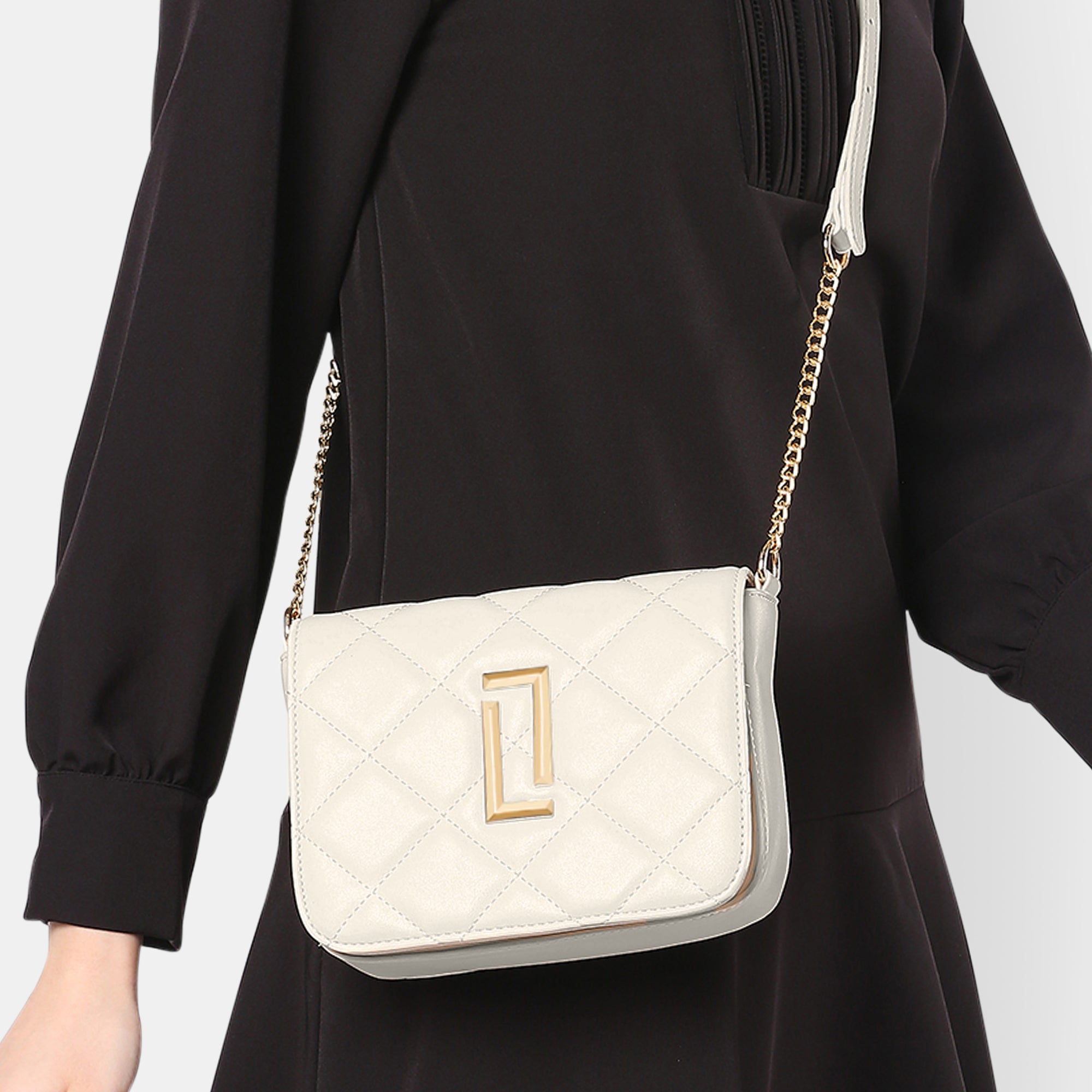 Off Small Carol Flap Sling Bag