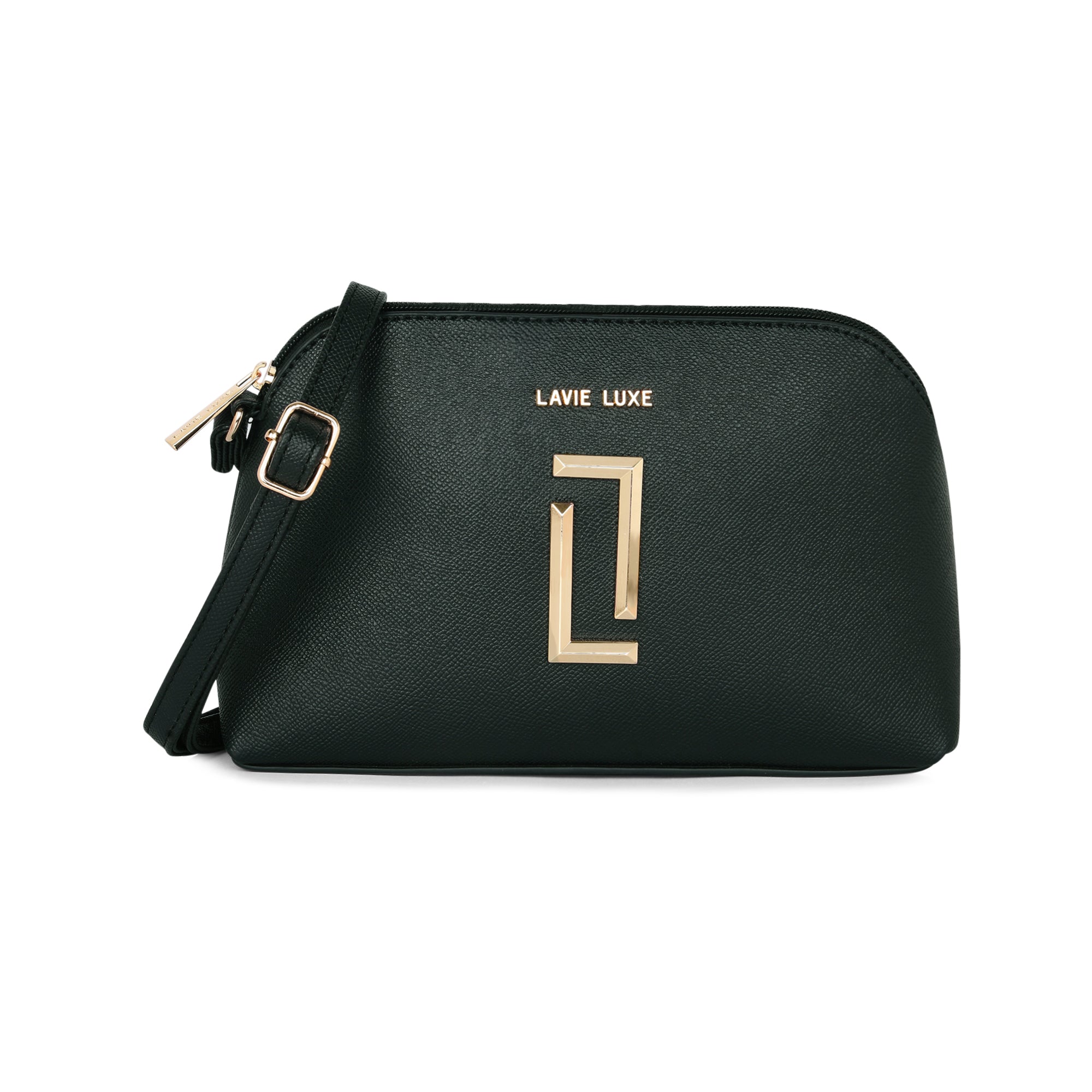 Lavie Luxe Black Small Women's Hemi Sling Bag