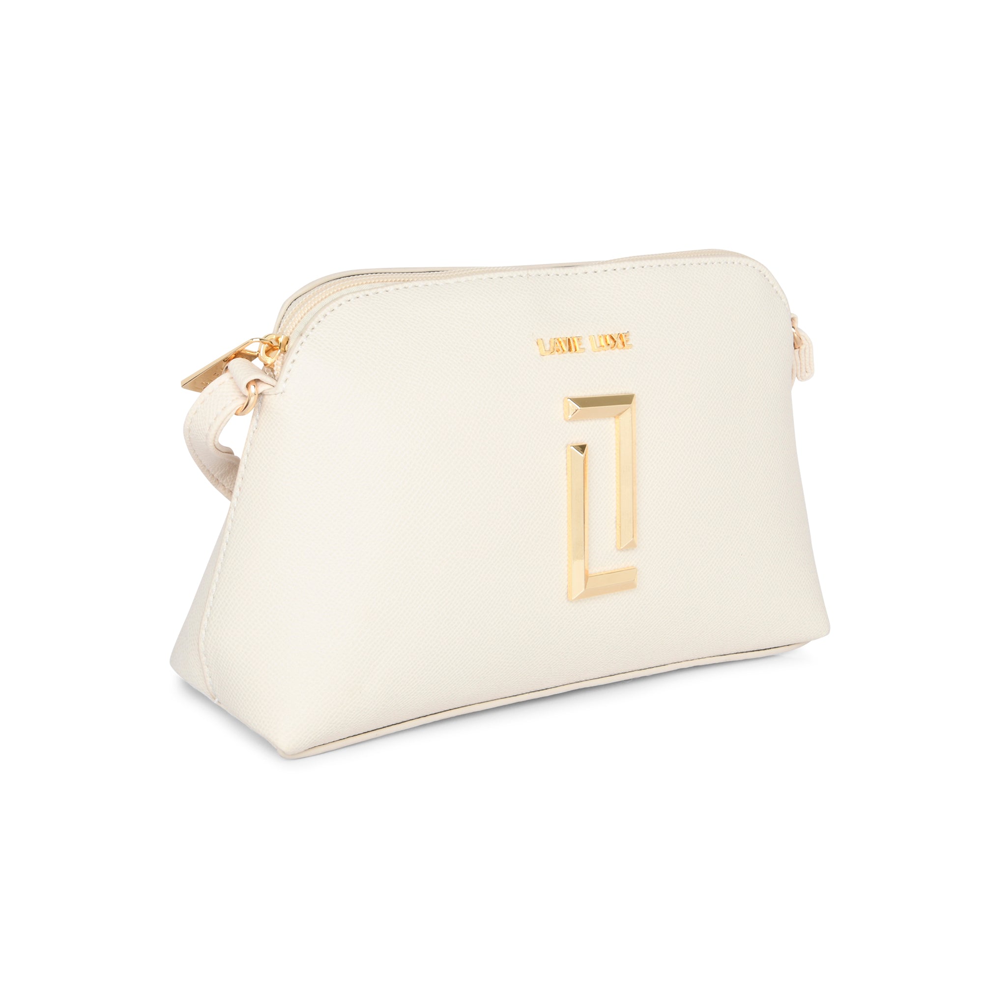 Lavie Luxe Off White Small Women's Hemi Sling Bag