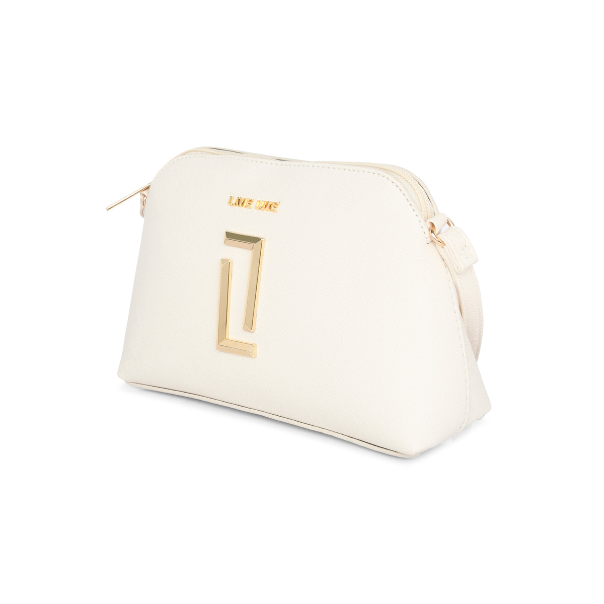 Lavie Luxe Off White Small Women's Hemi Sling Bag