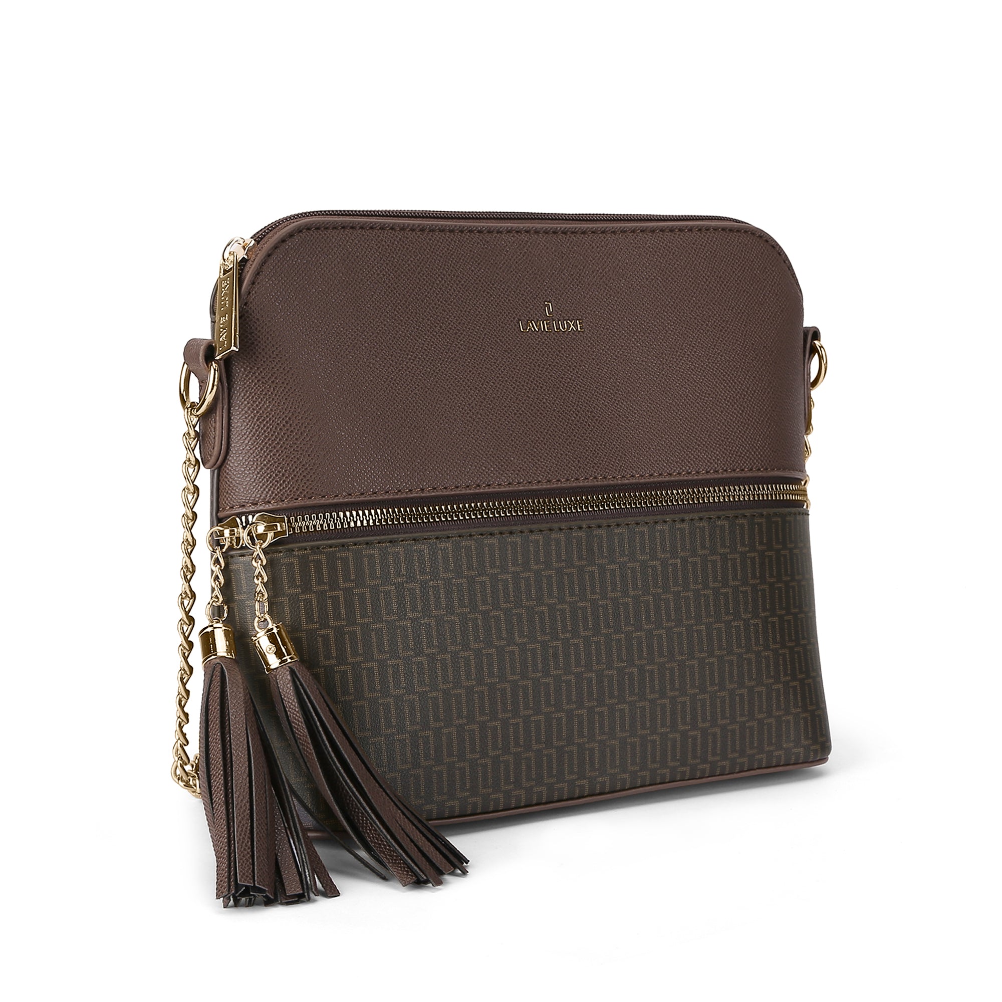 Lavie Luxe Mono Tiara TSL Choco Medium Women's Sling