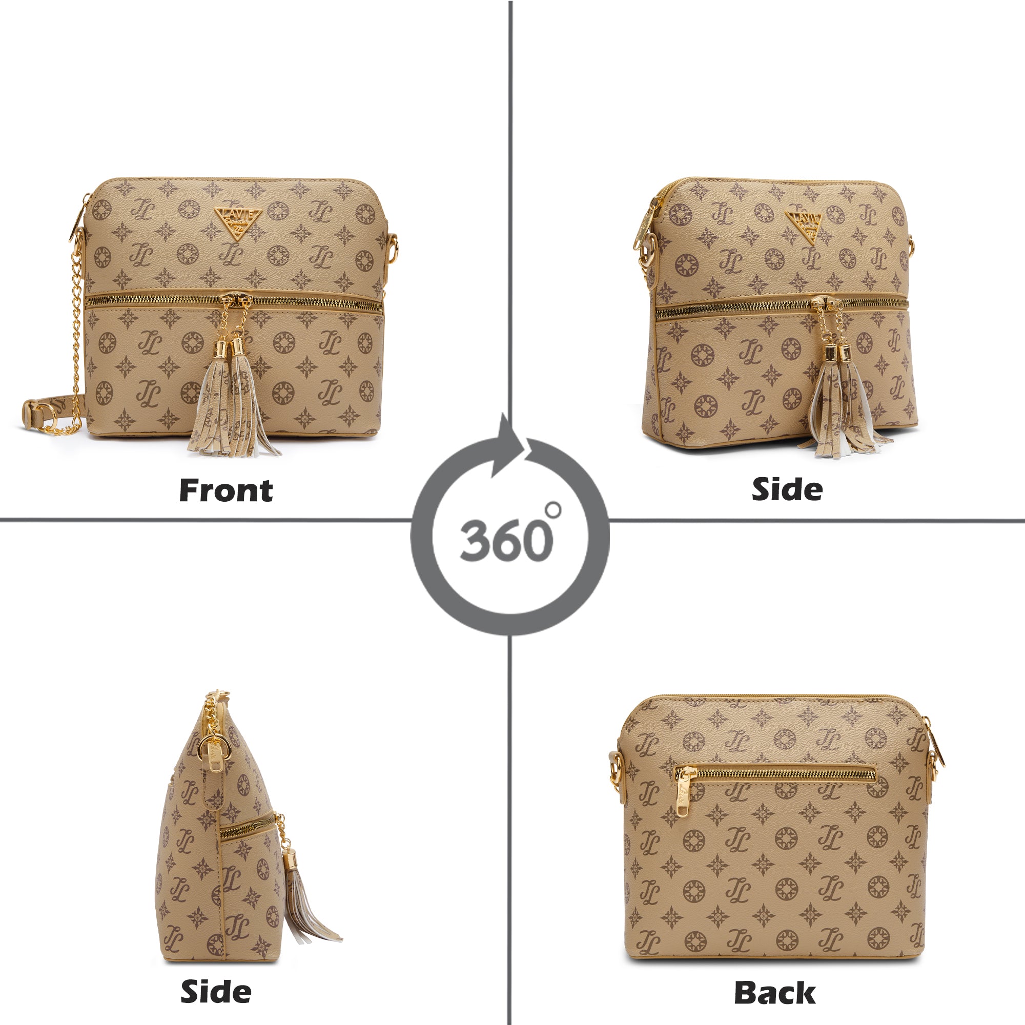 Lavie Signature Portland Medium Taupe Womens Sling Bag