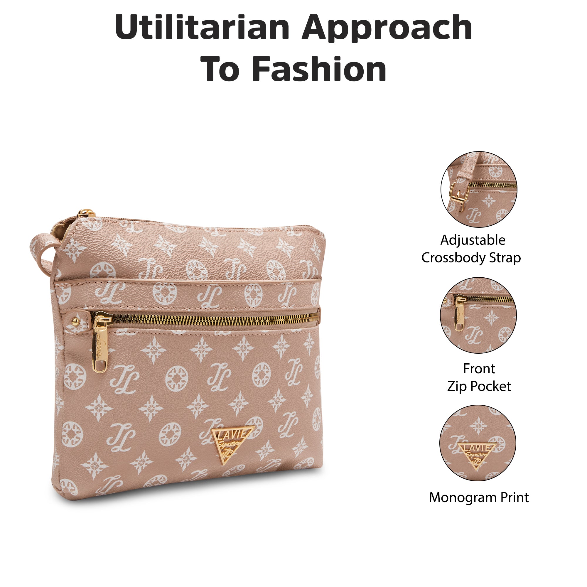 Lavie Signature Seattle Small Pink Womens Sling Bag