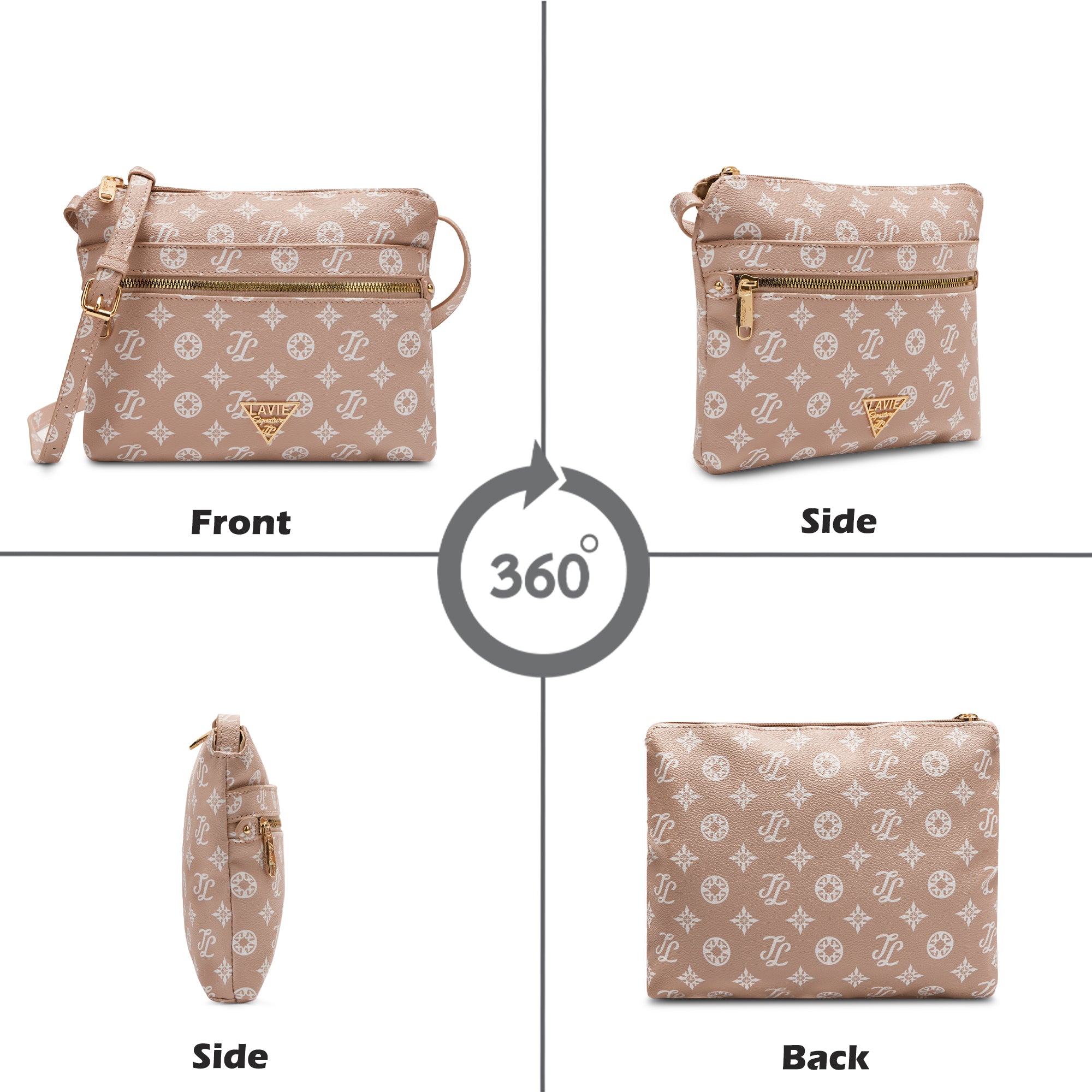 Lavie Signature Seattle Small Pink Womens Sling Bag