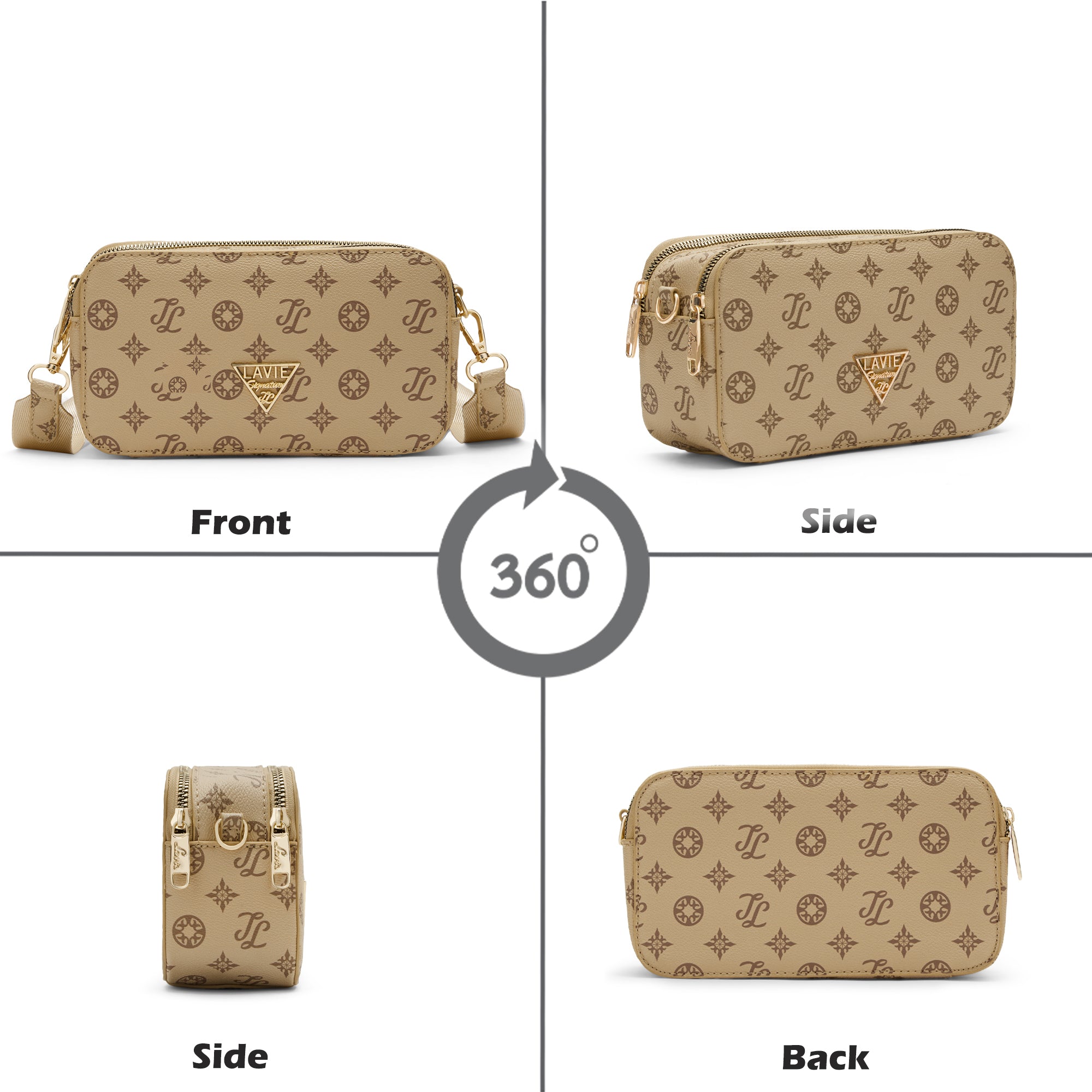 Lavie Signature Hawaii Small Taupe Womens Sling Bag