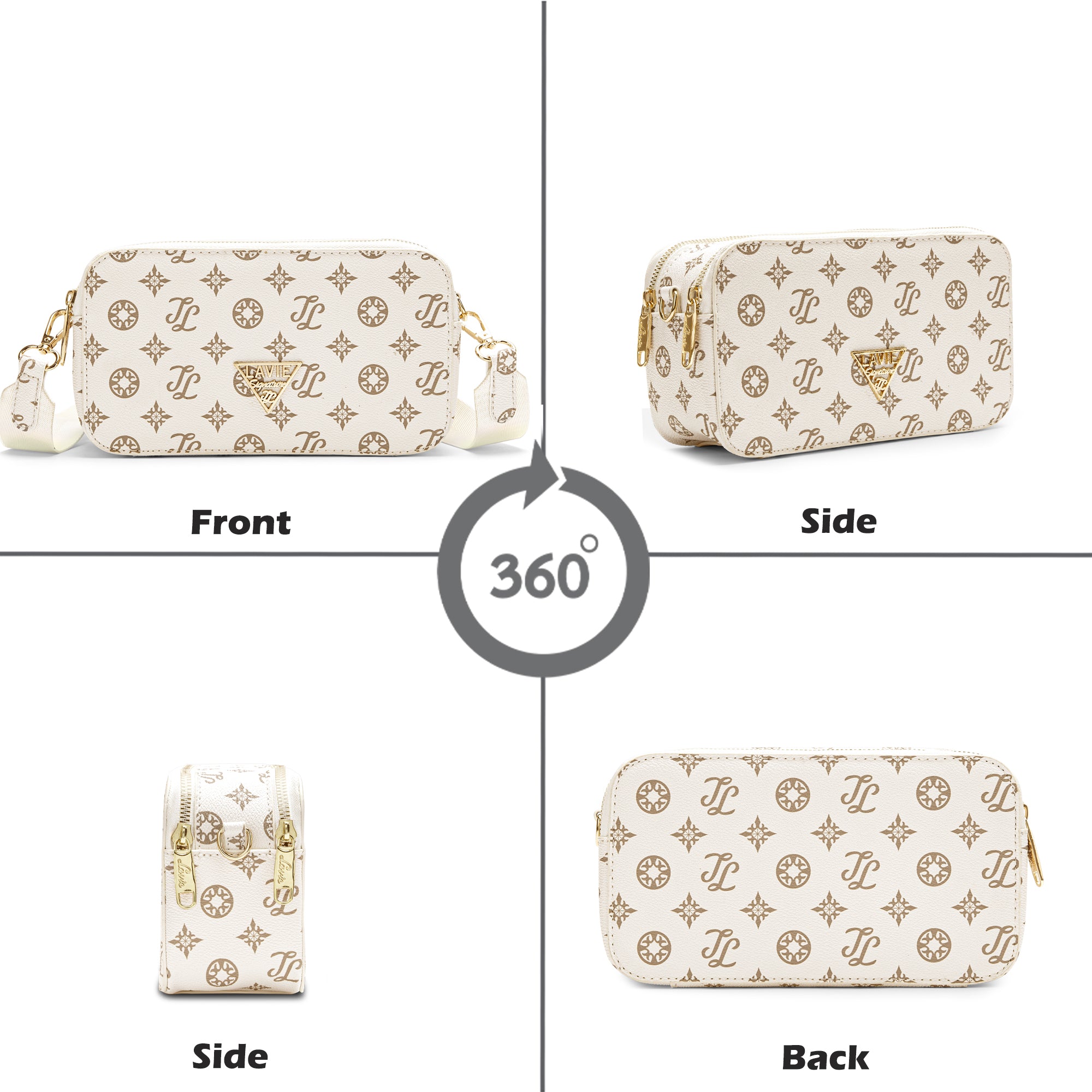 Lavie Signature Hawaii Small Off White Womens Sling Bag