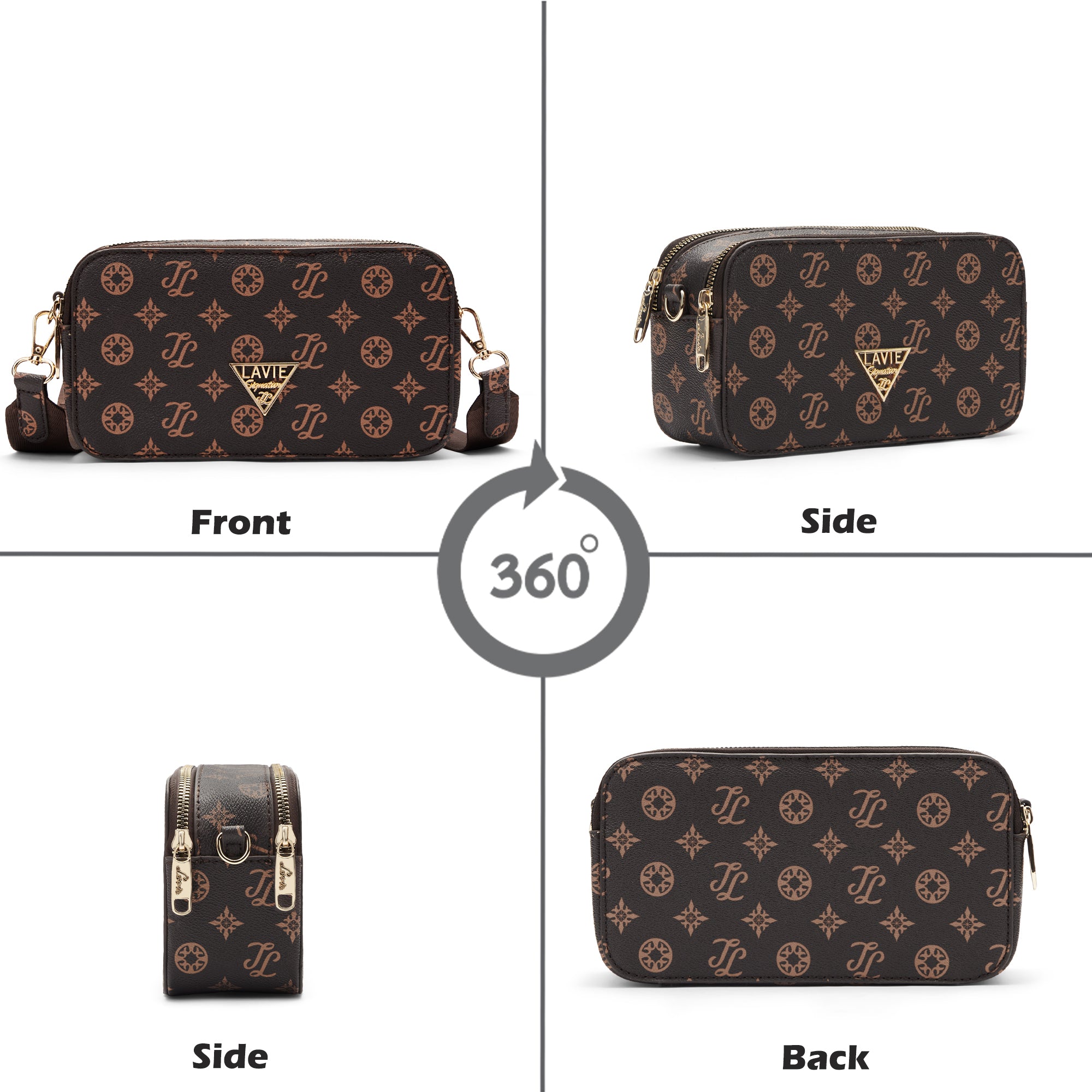 Lavie Signature Hawaii Small Choco Womens Sling Bag
