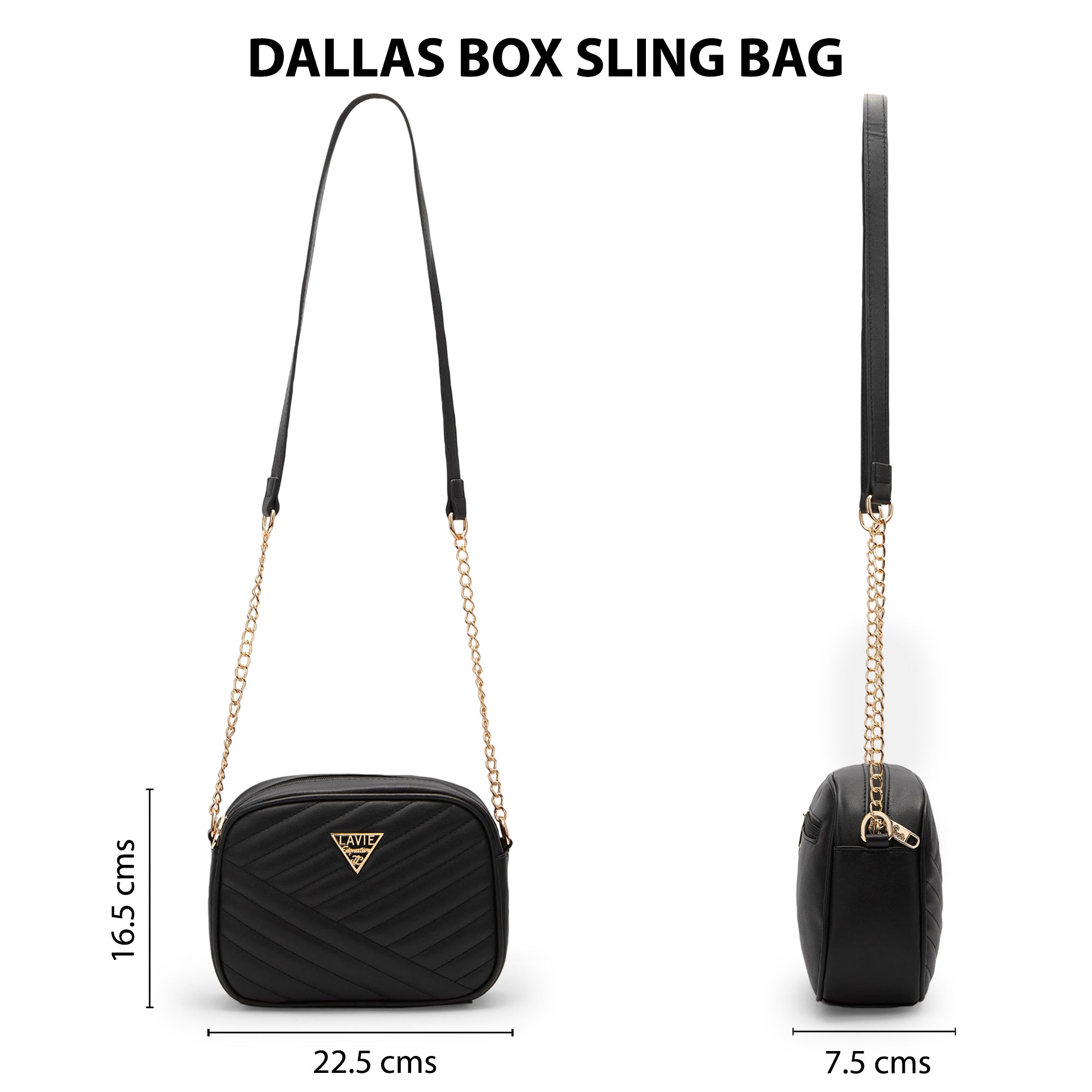 Lavie Signature Dallas Small Womens Box Sling Bag