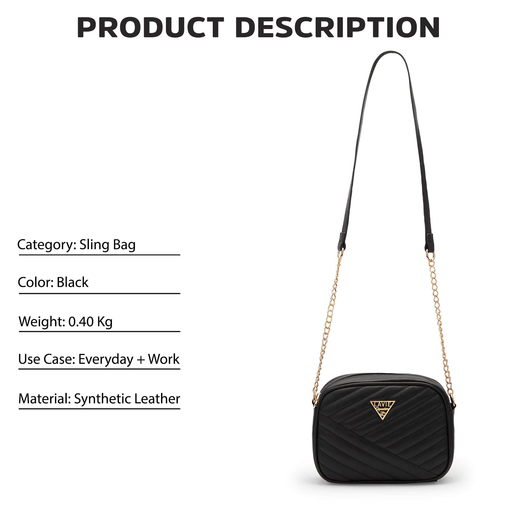 Lavie Signature Dallas Small Womens Box Sling Bag