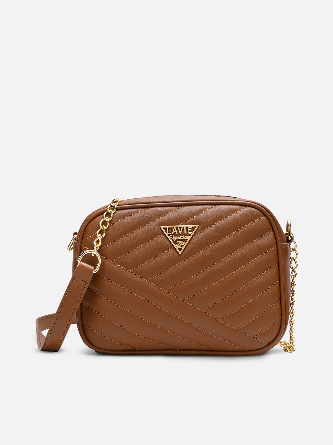 Dallas Box Small Tan Sling Bag