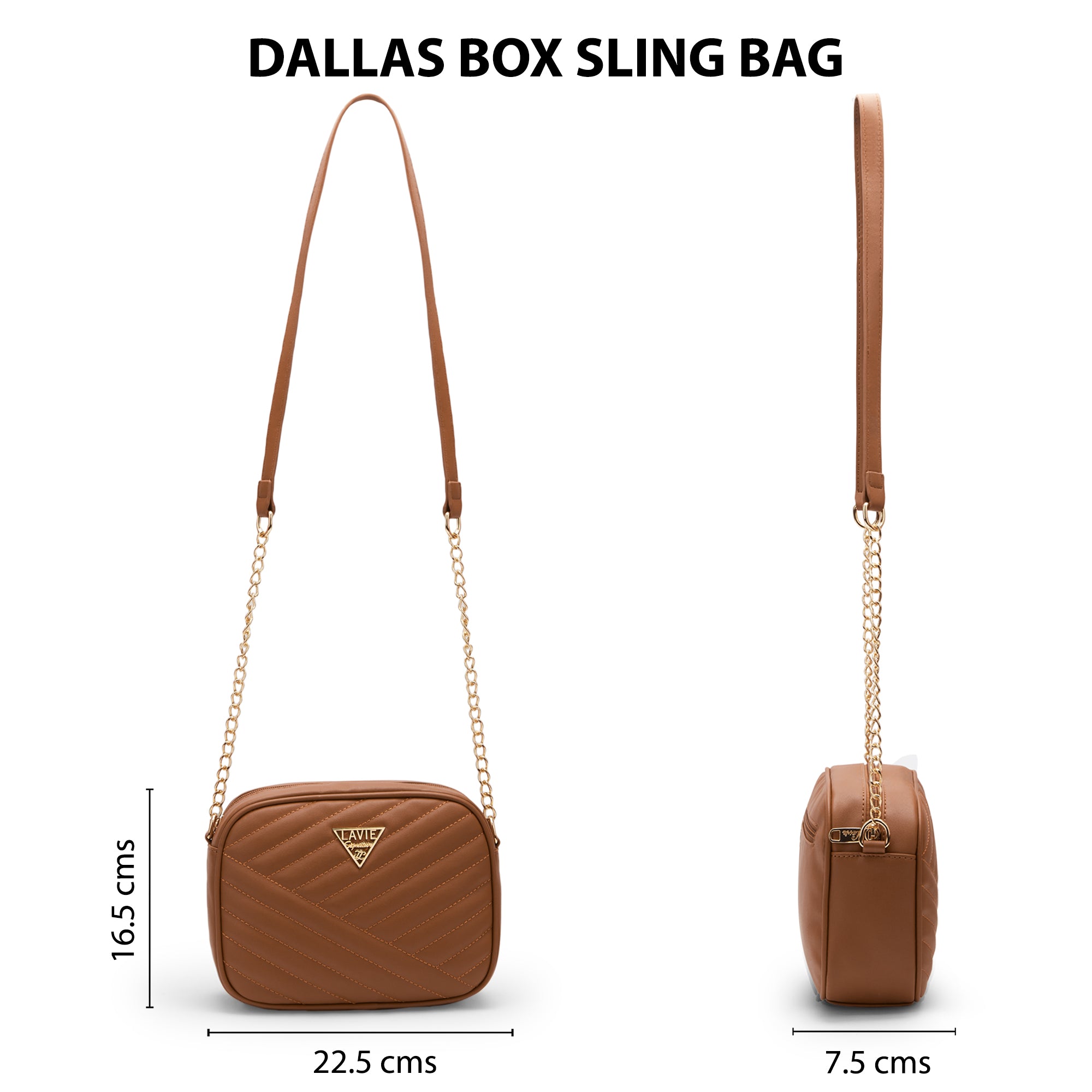 Lavie Signature Dallas Small Womens Box Sling Bag