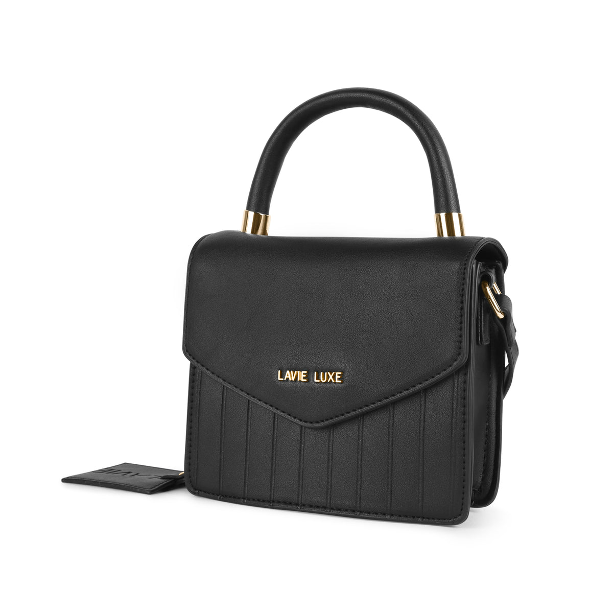 Lavie Luxe Aura Black Small Women's Flap Sling
