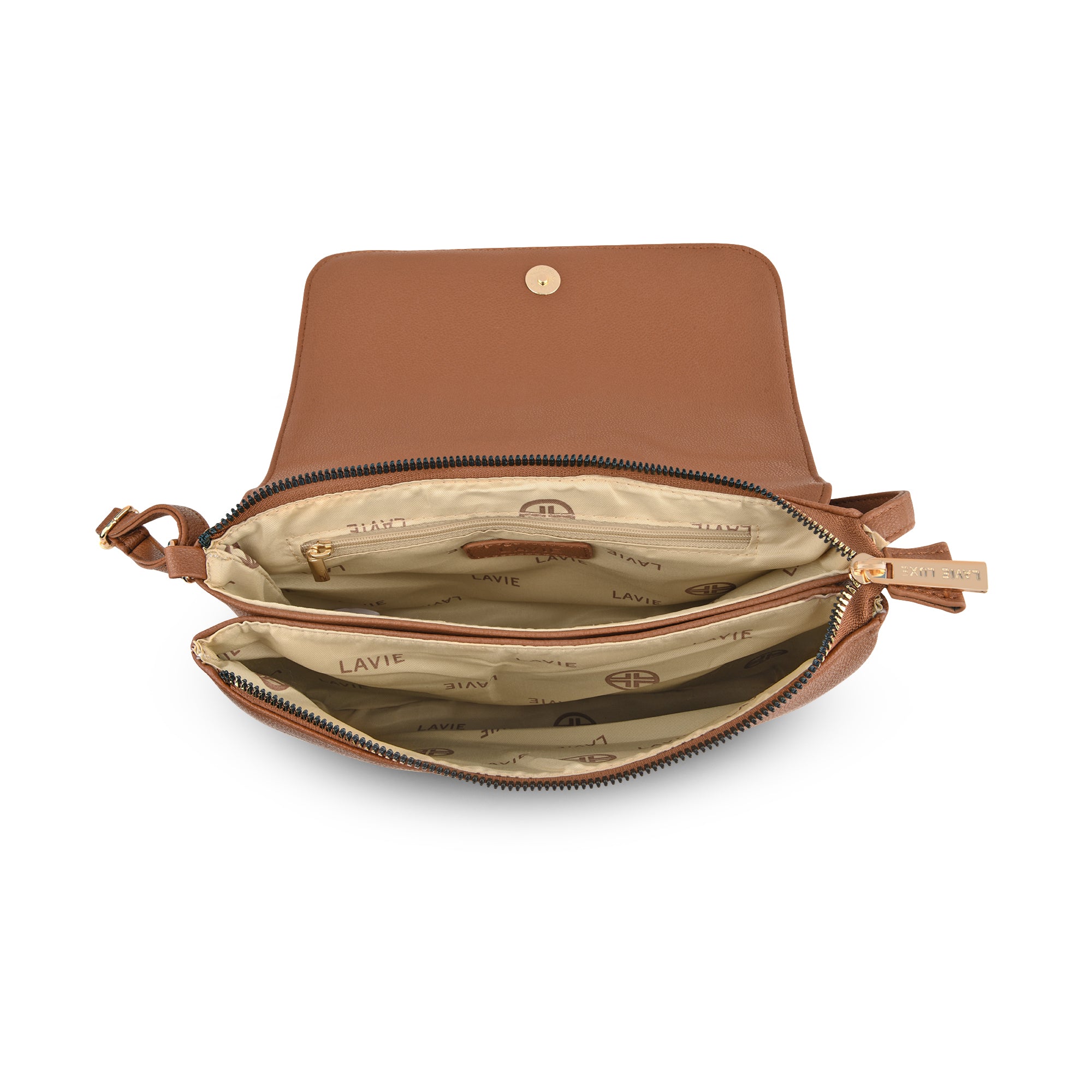 Lavie Luxe Candy 2 Compartment Black Medium Women's Sling