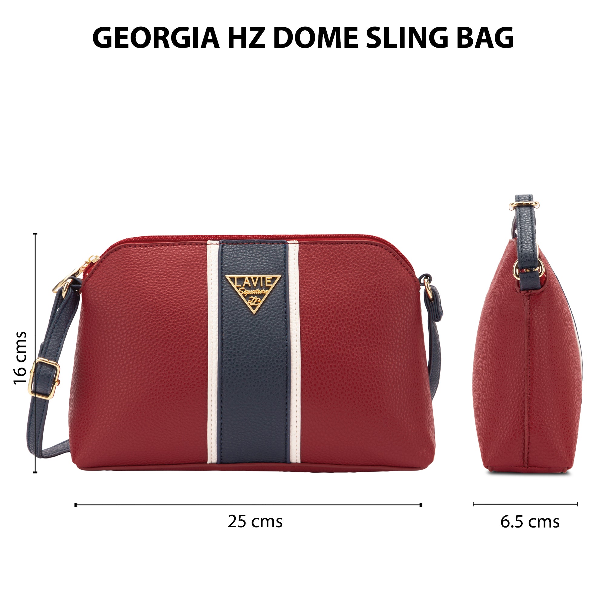 Lavie Signature Georgia Small Red Womens Sling Bag