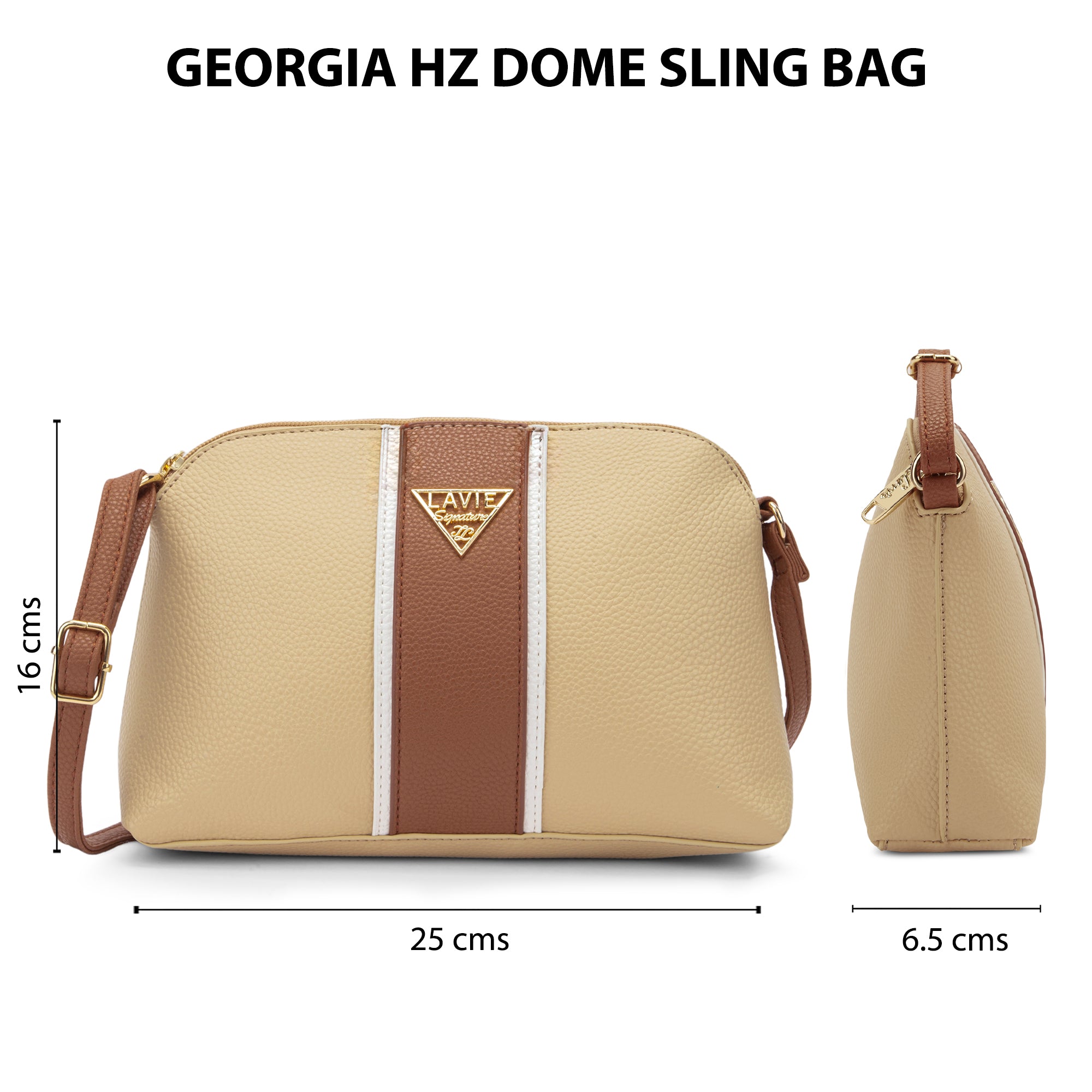 Lavie Signature Georgia Small Sand Womens Sling Bag