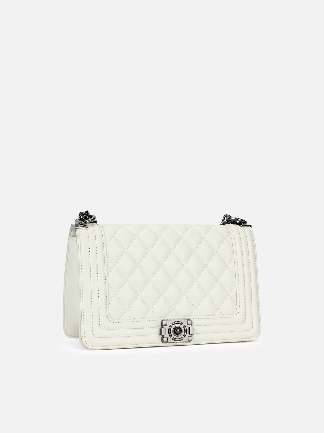 Juli25 Medium Structured flap Sling Bag