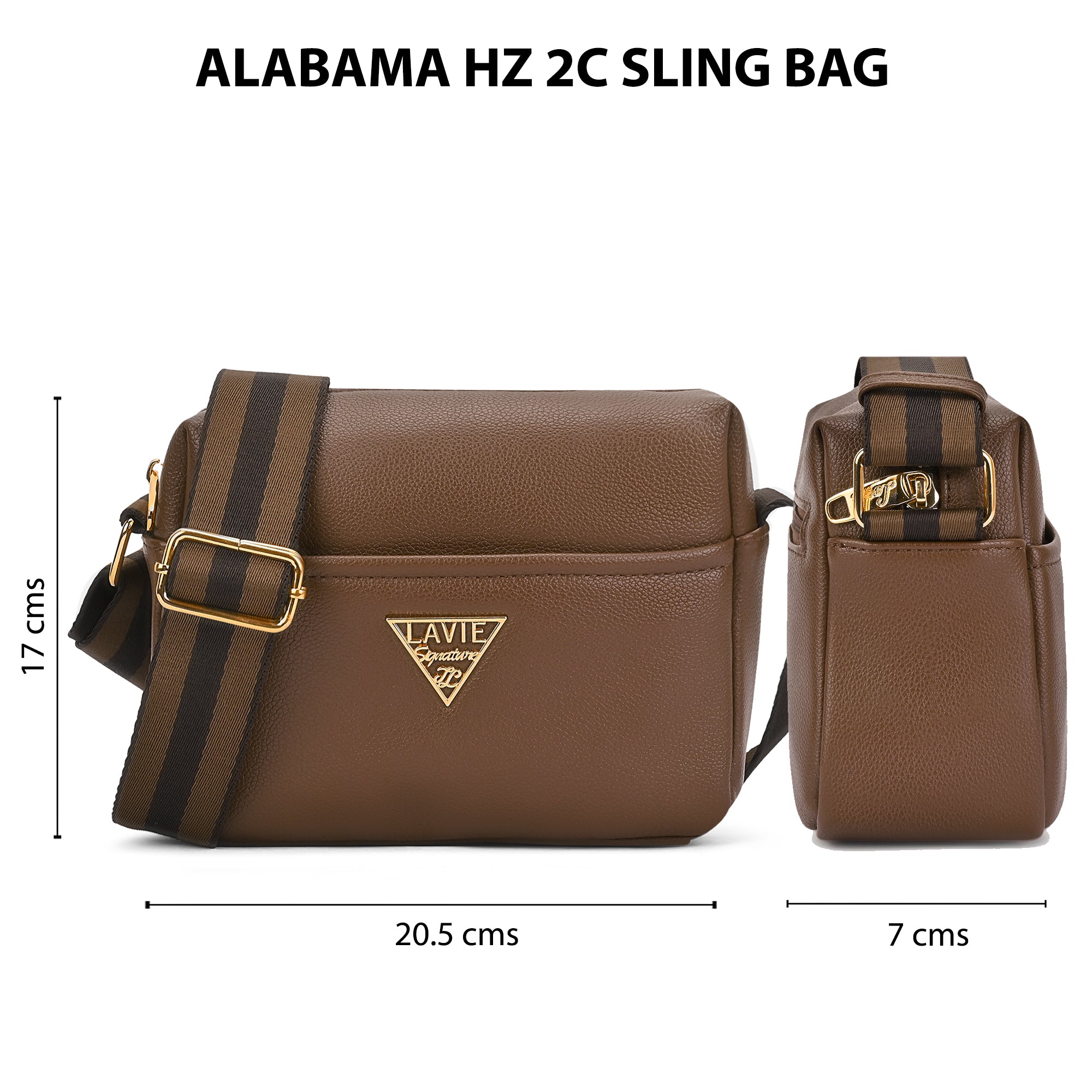 Alabama Horizontal 2 Compartment Small Sling Bag