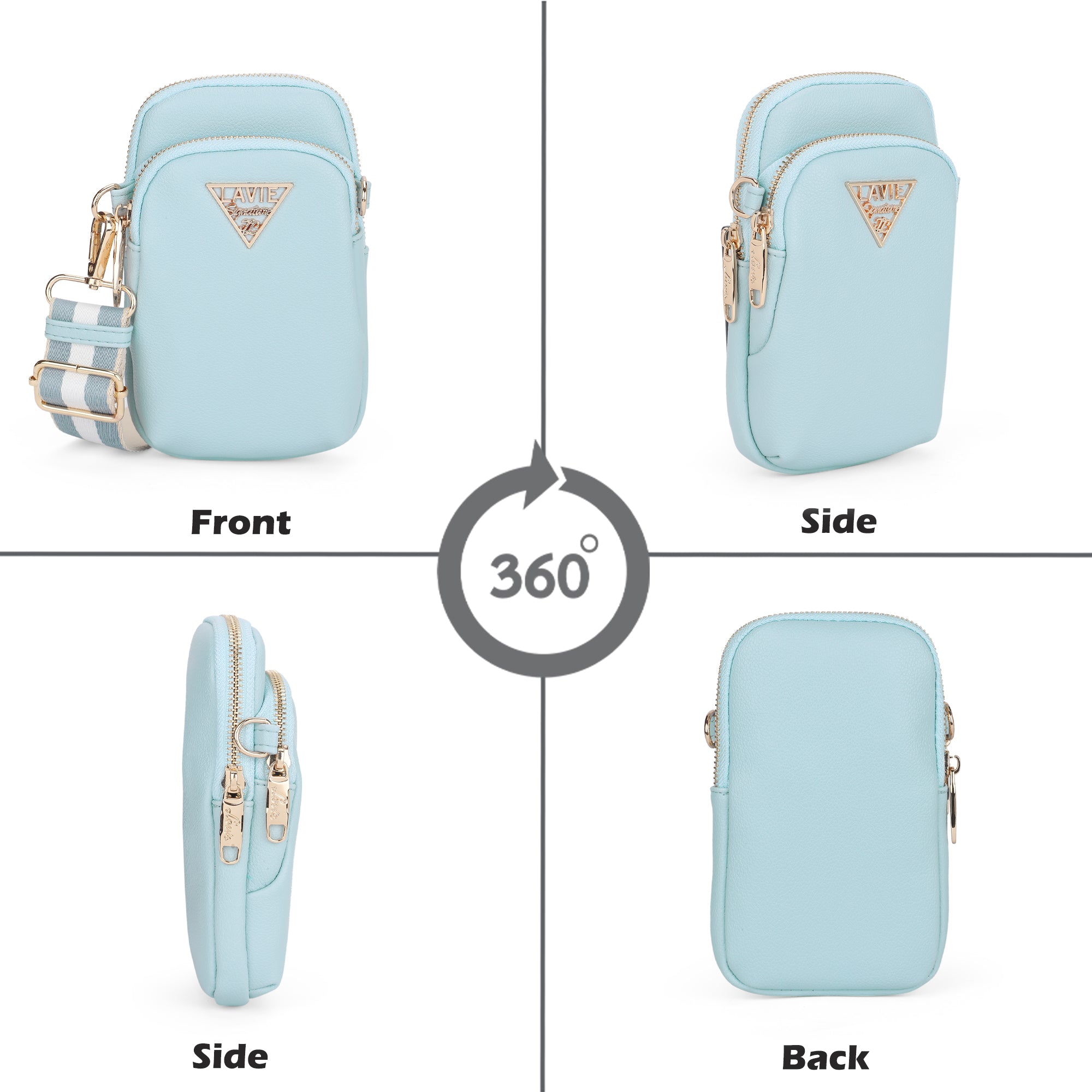 Indiana Vertical 2 Compartments Small Sling Bag