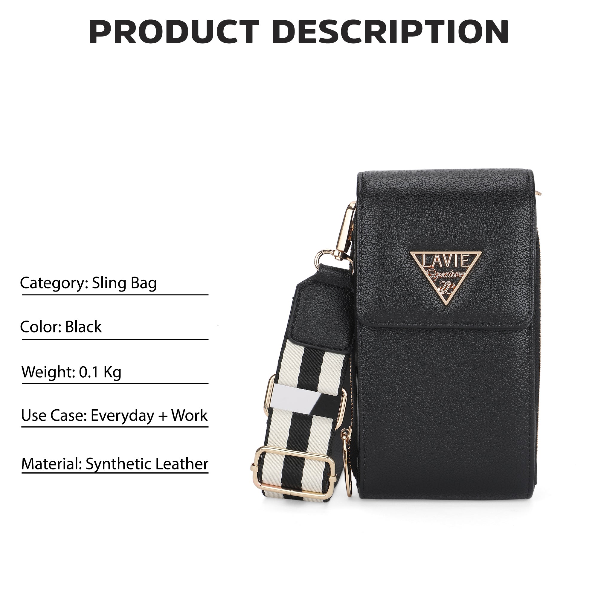 Idaho Vertical 3 Compartments Small Wallet