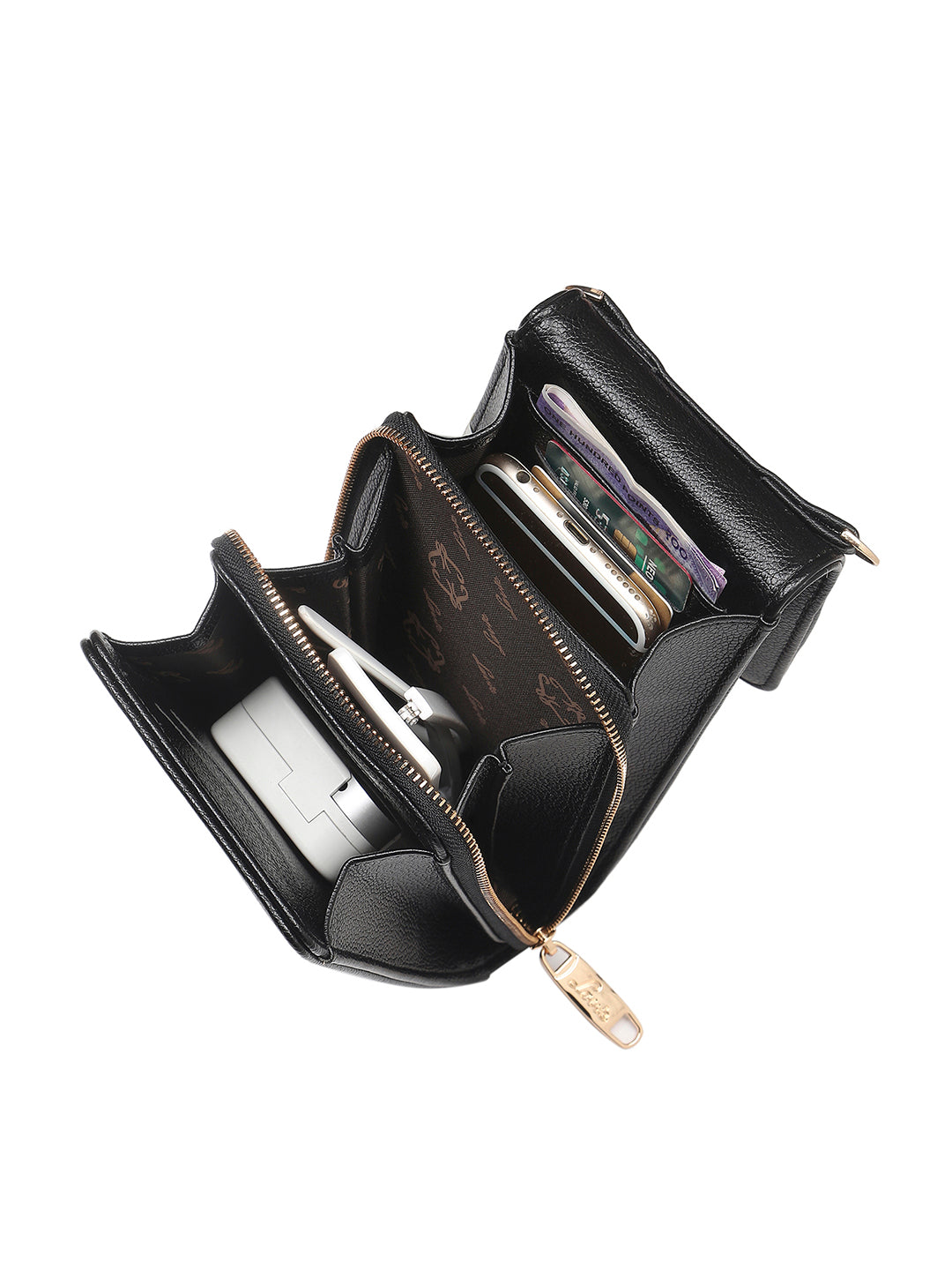 Idaho Vertical 3 Compartments Small Wallet