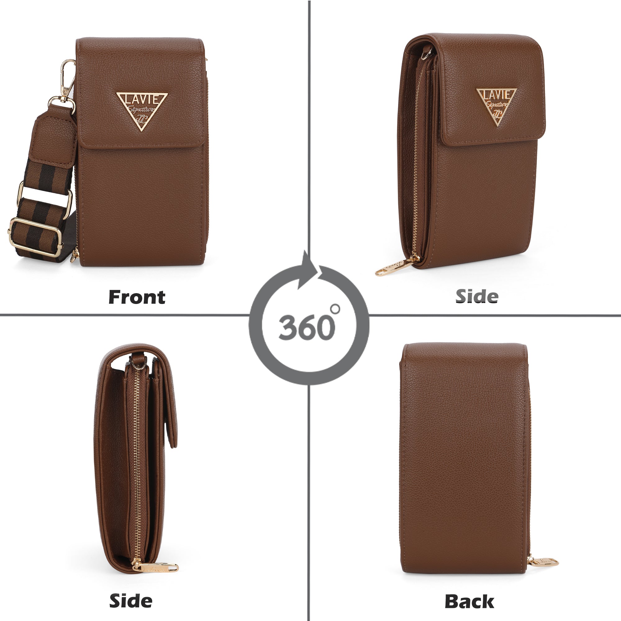 Idaho Vertical 3 Compartments Small Wallet