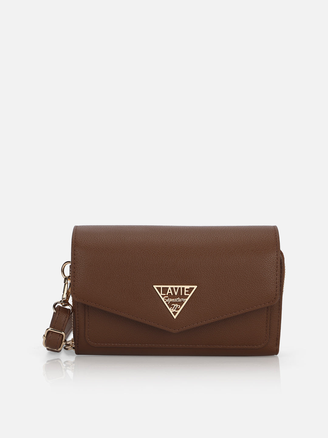 Lowa 2 Compartment Zip medium Tan Sling Bag