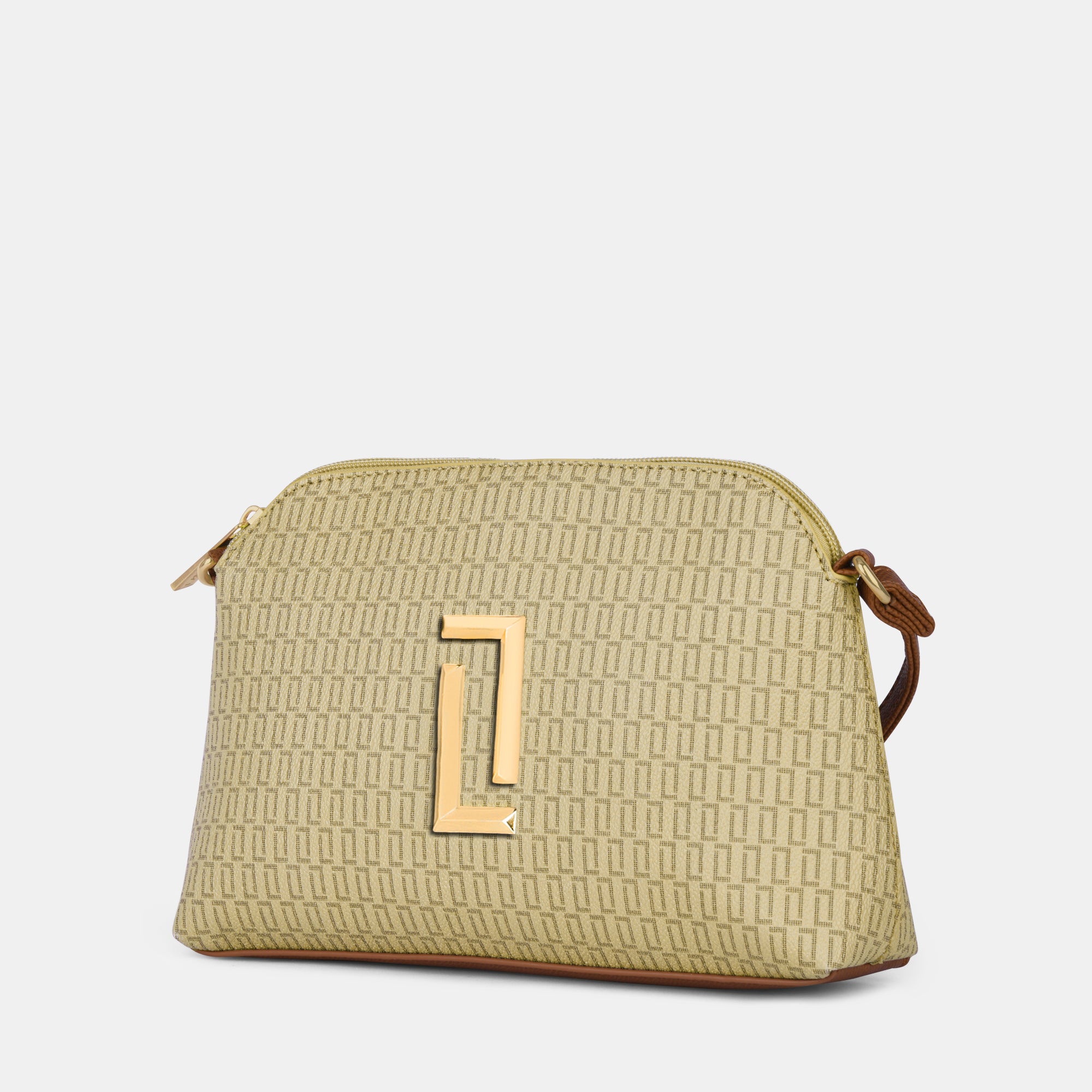 Lavie Luxe Mono Swift Taupe Small Women's Dome Sling
