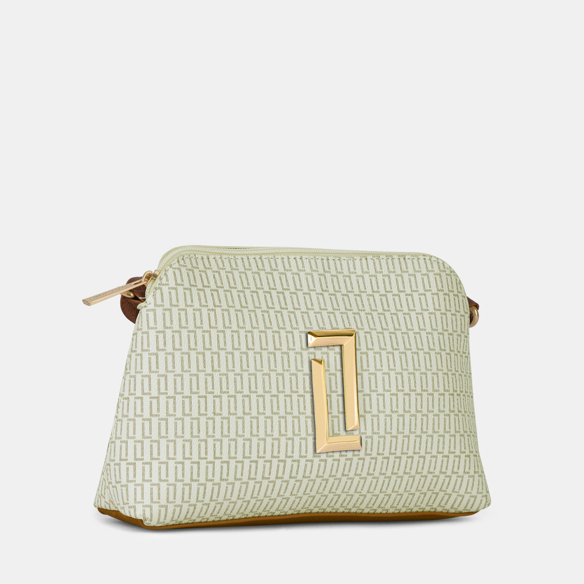 Lavie Luxe Mono Swift Off White Small Women's Dome Sling