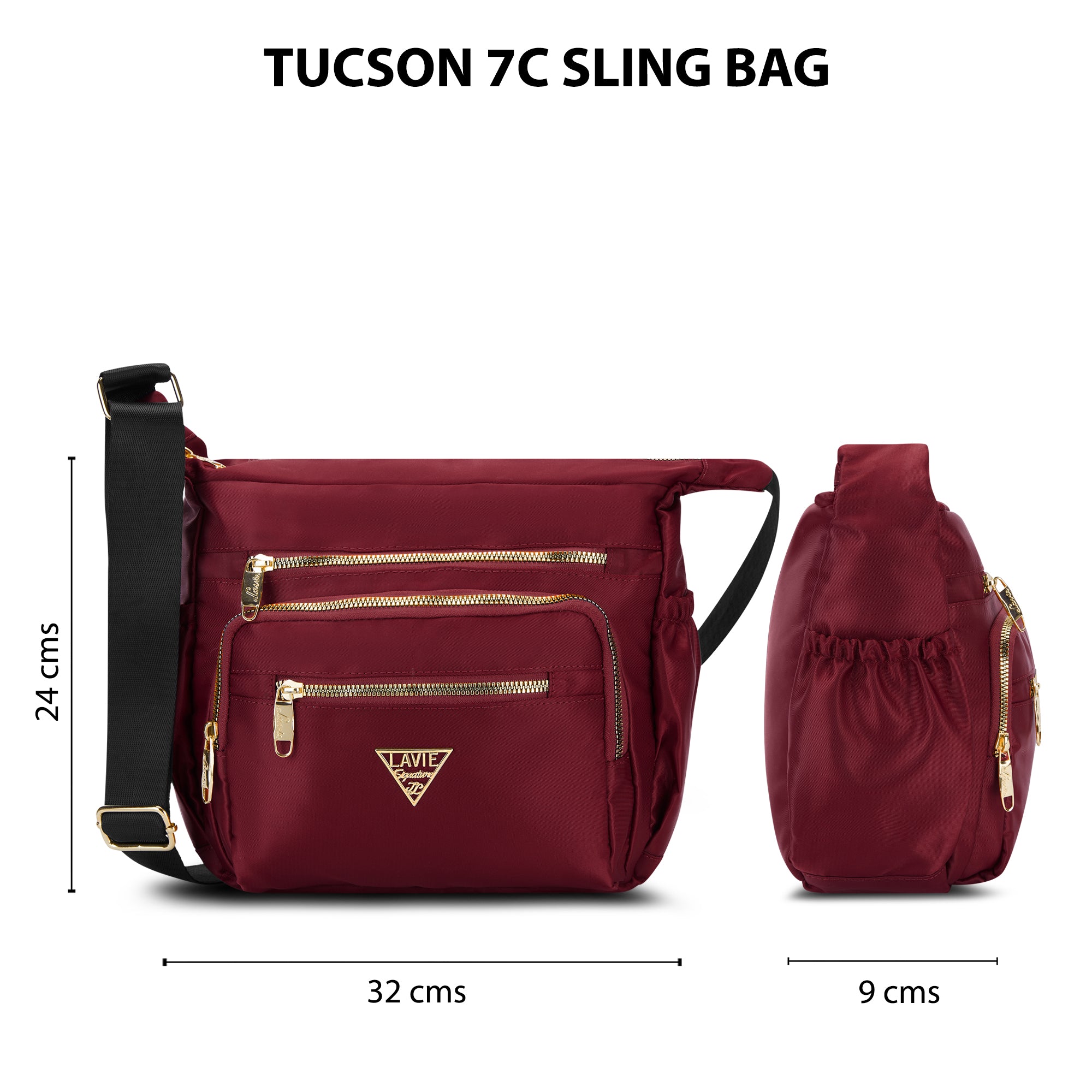 Tucson 7 Compartments Large Sling Bag