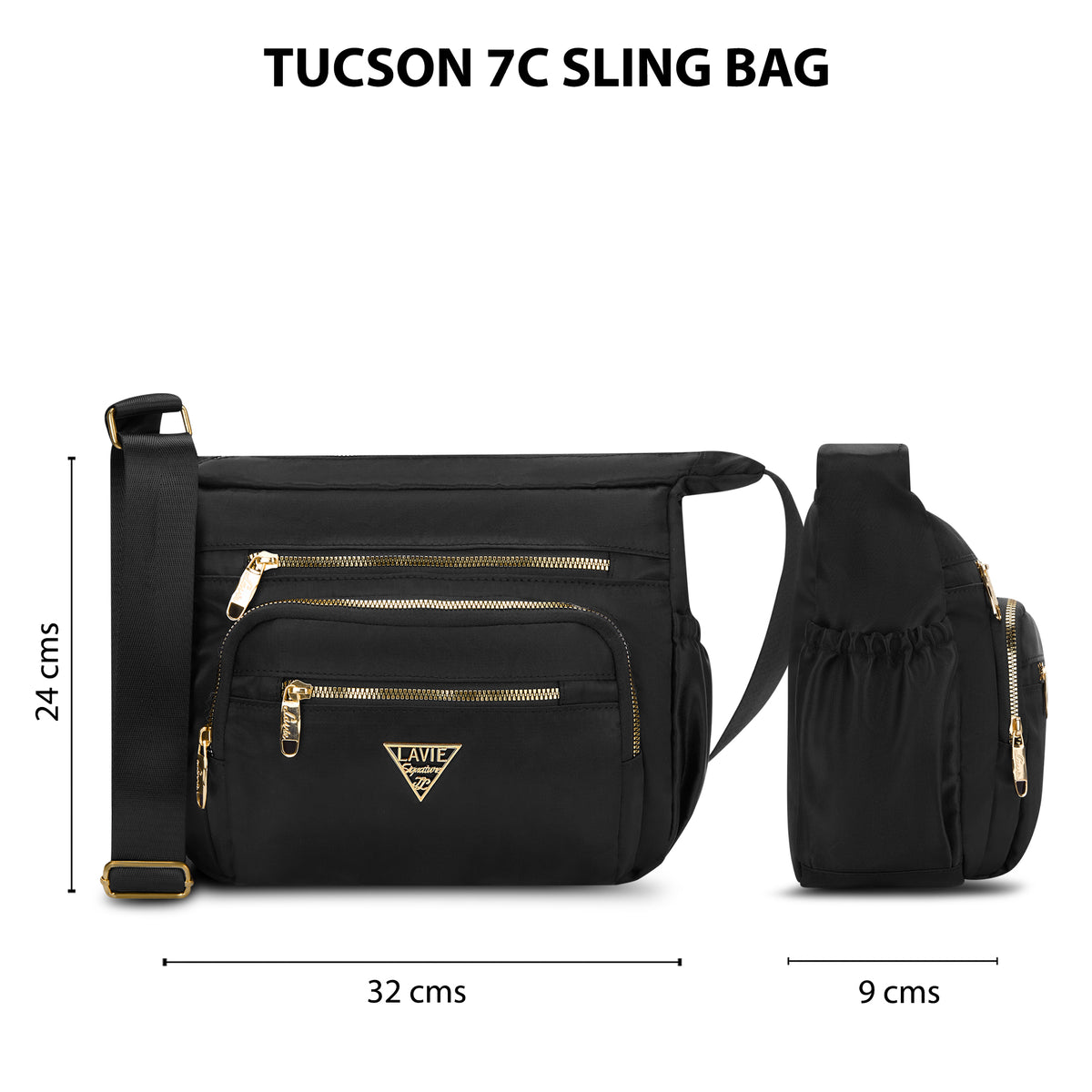Tucson 7 Compartments Large Sling Bag